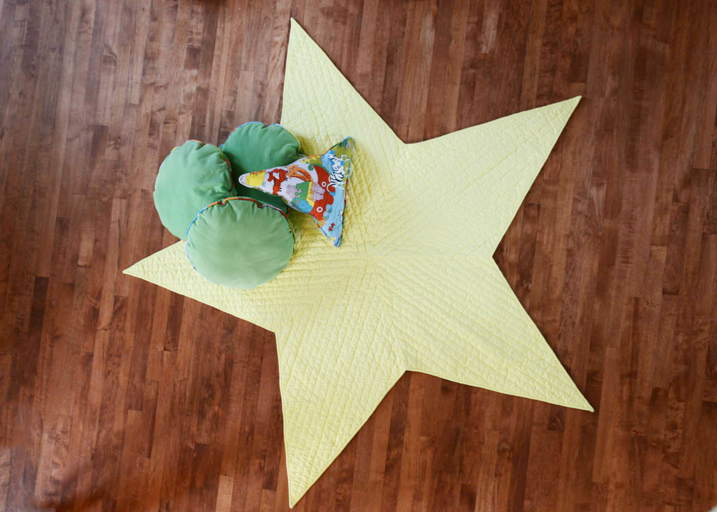 Quilted Star Wall Hanging and Decorative Pillows including Pottery Barn