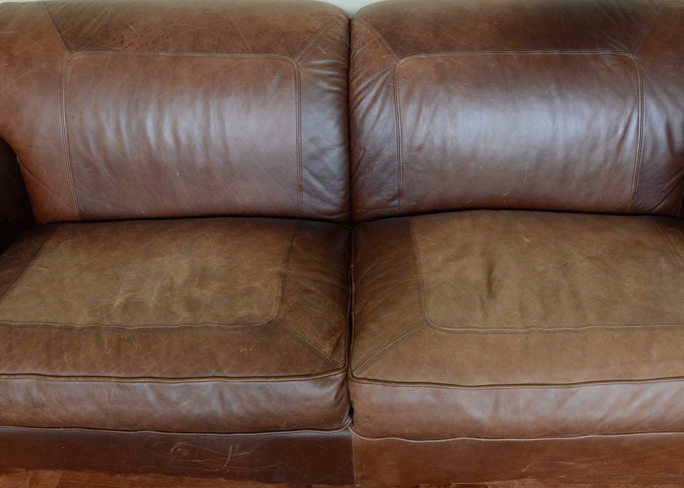 Rustic Lodge Style Leather Sofa by La-Z-Boy