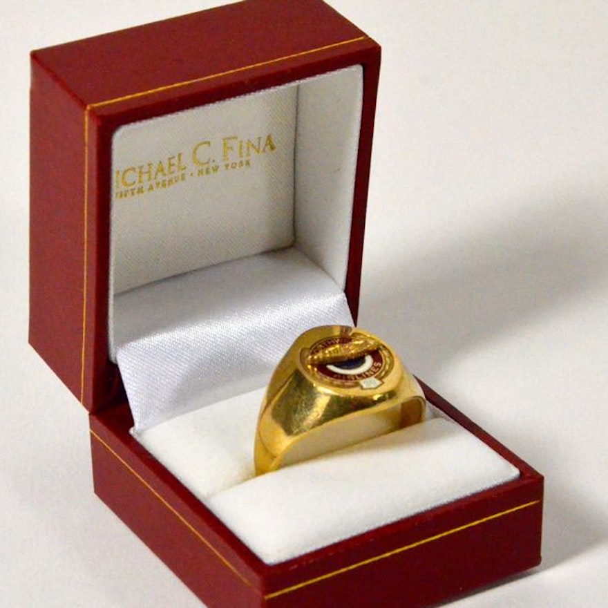 10K Gold Northwest Airlines Ring