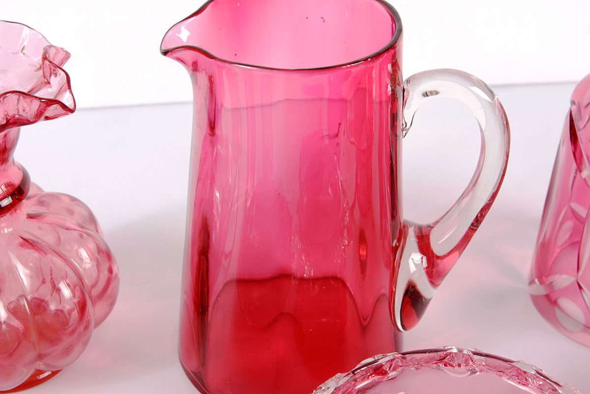 Collection of Vintage Rose Glass