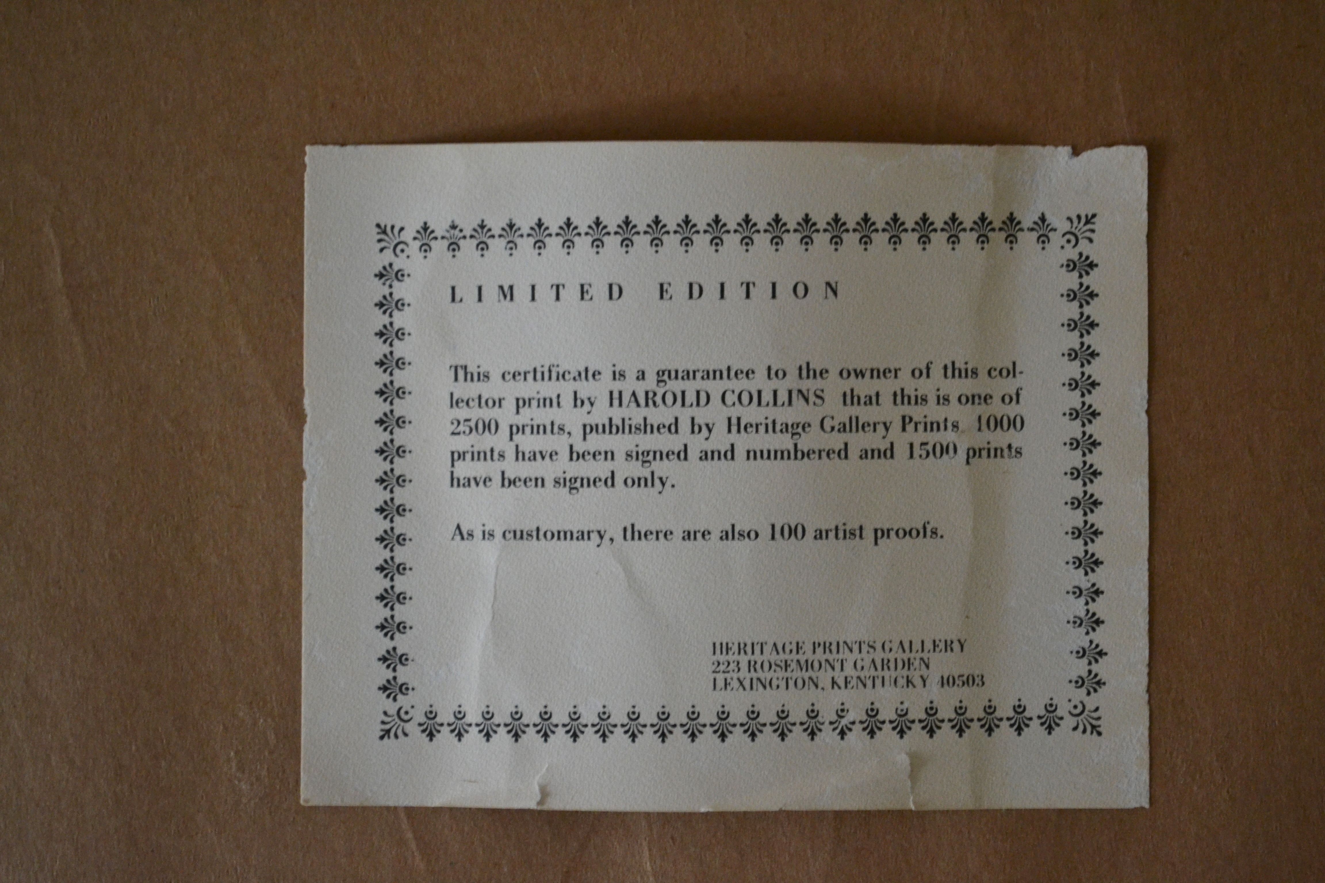 Signed Prints by Kentucky Artist Harold Collins