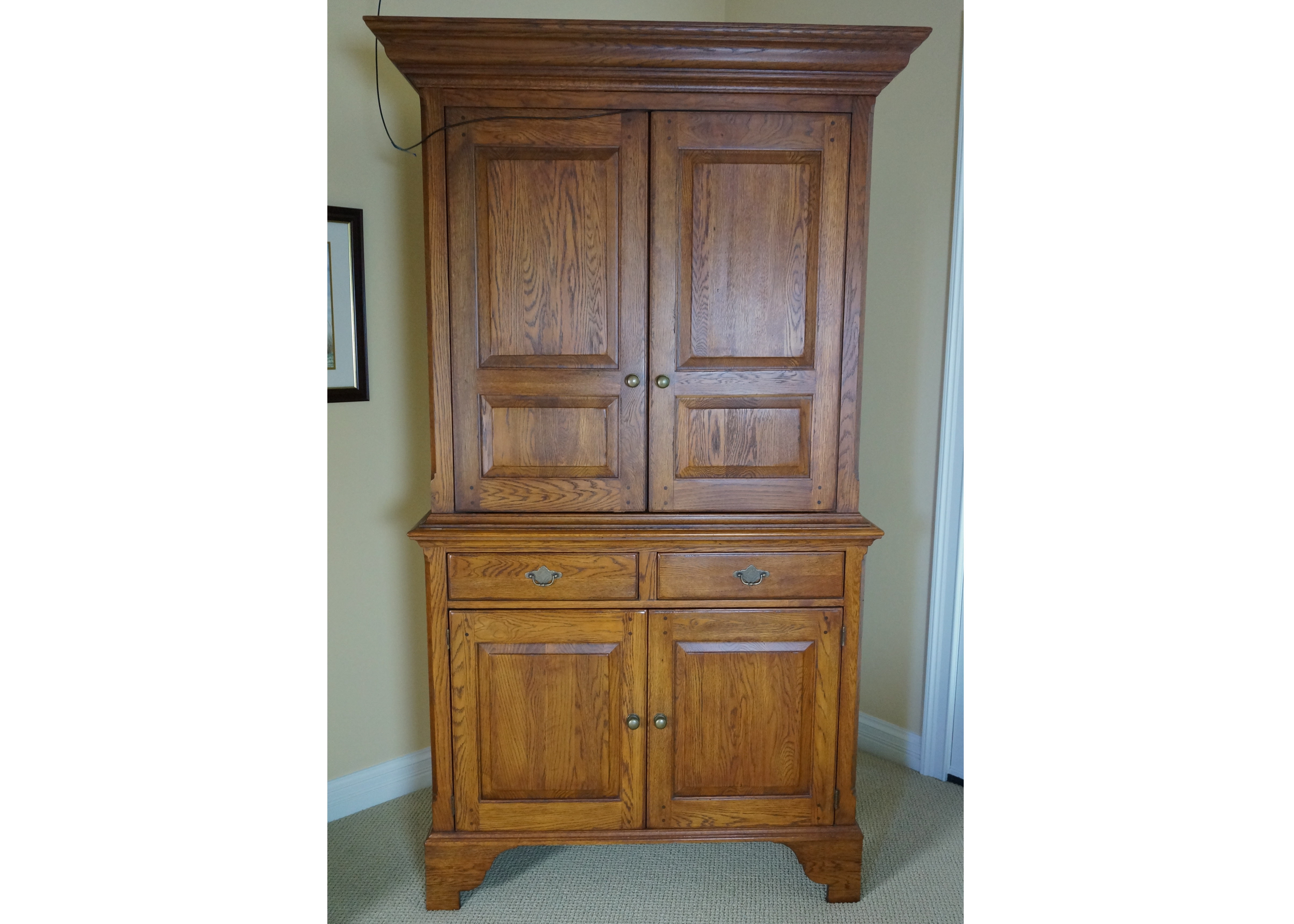 Lineage Oak Entertainment Cabinet