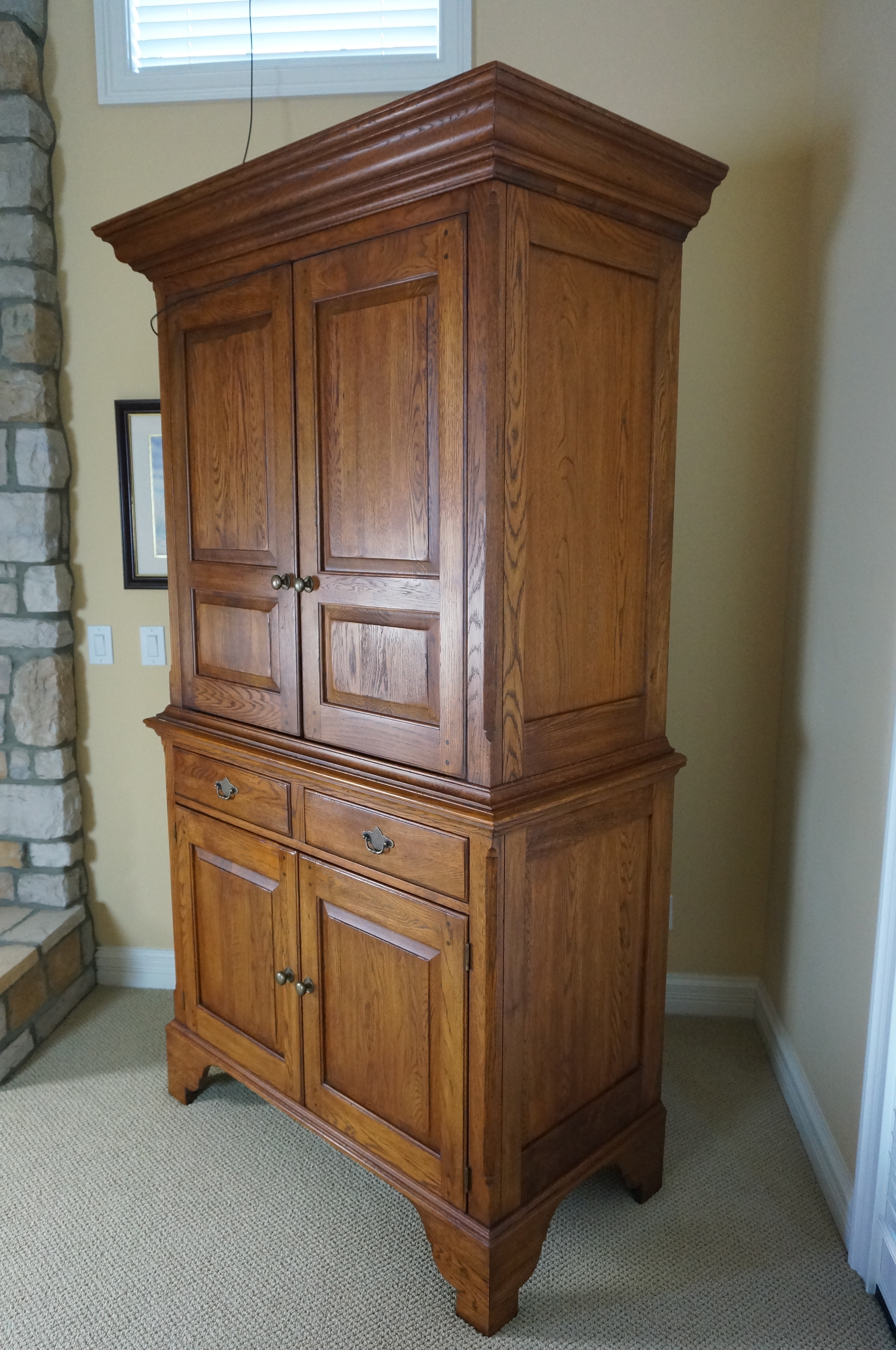 Lineage Oak Entertainment Cabinet