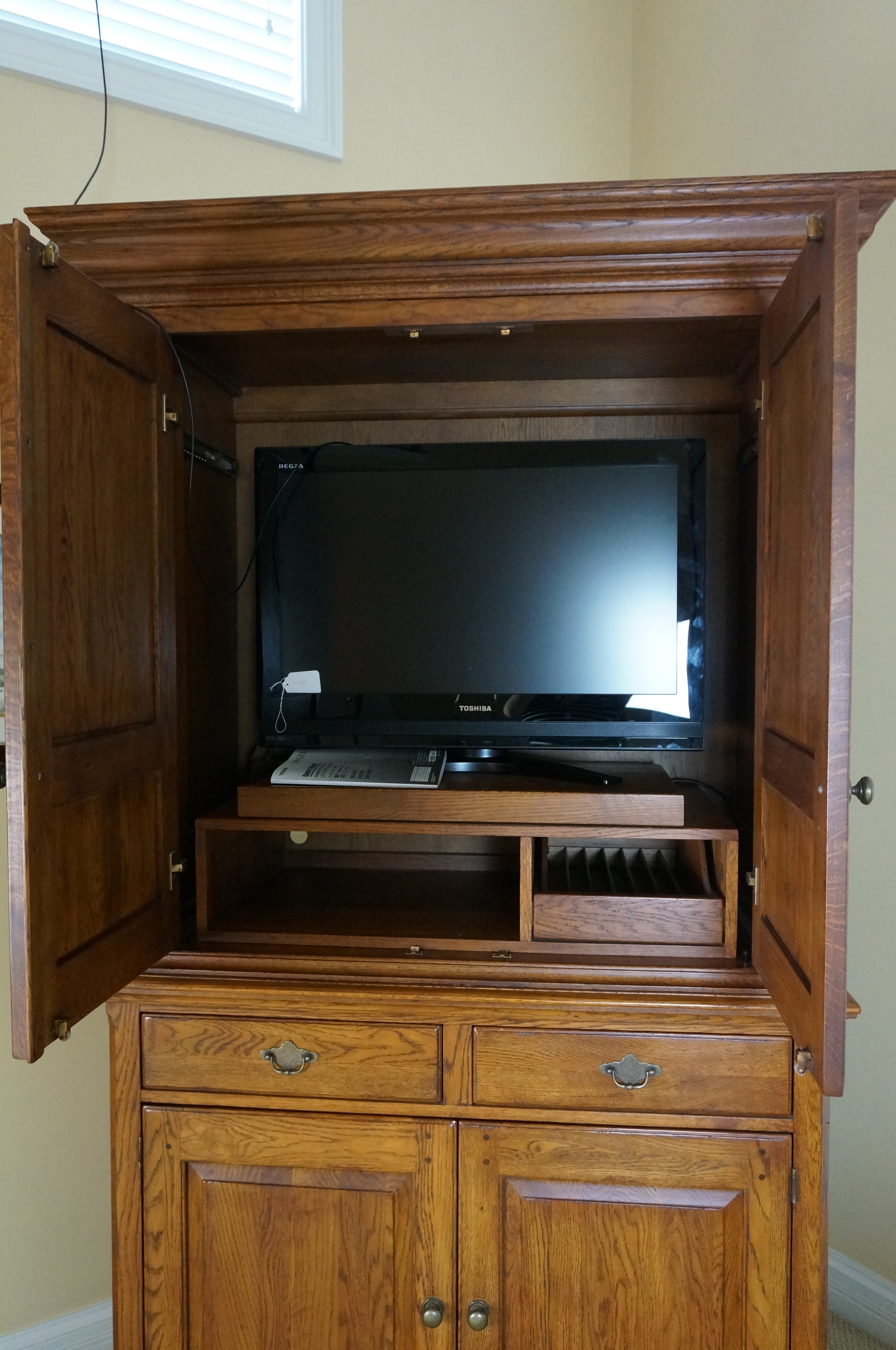Lineage Oak Entertainment Cabinet
