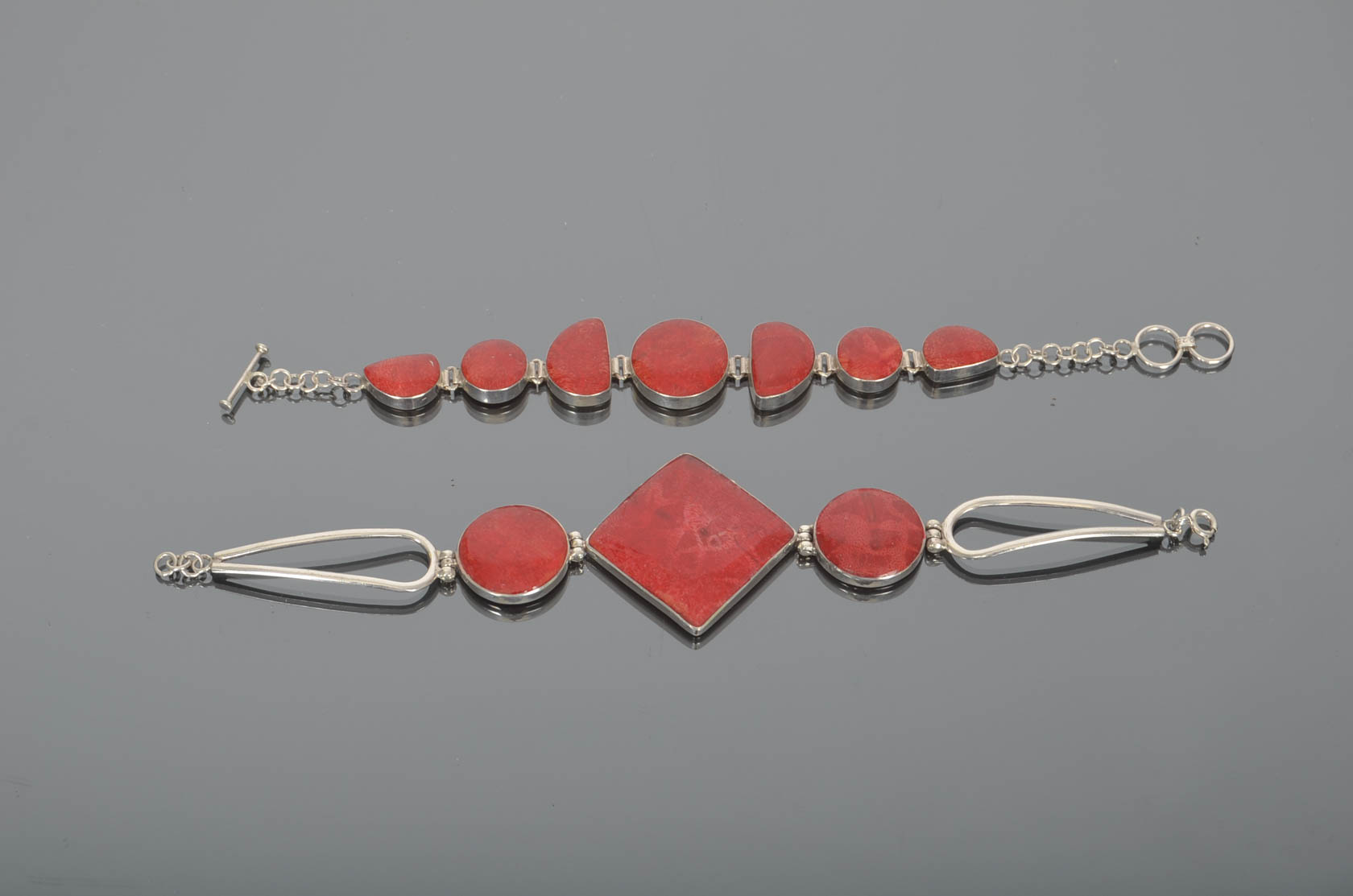 Sterling Silver Bracelet Set