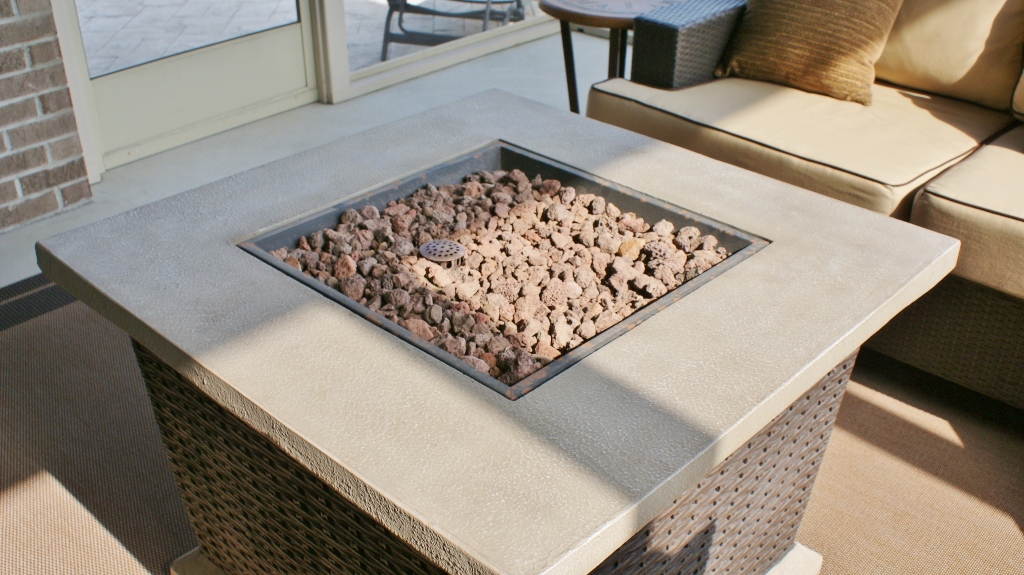 Ceramic Composite Gas Fire Pit