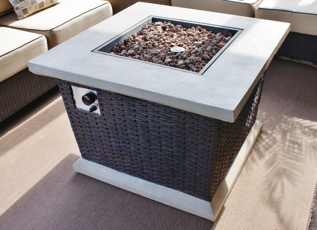 Ceramic Composite Gas Fire Pit