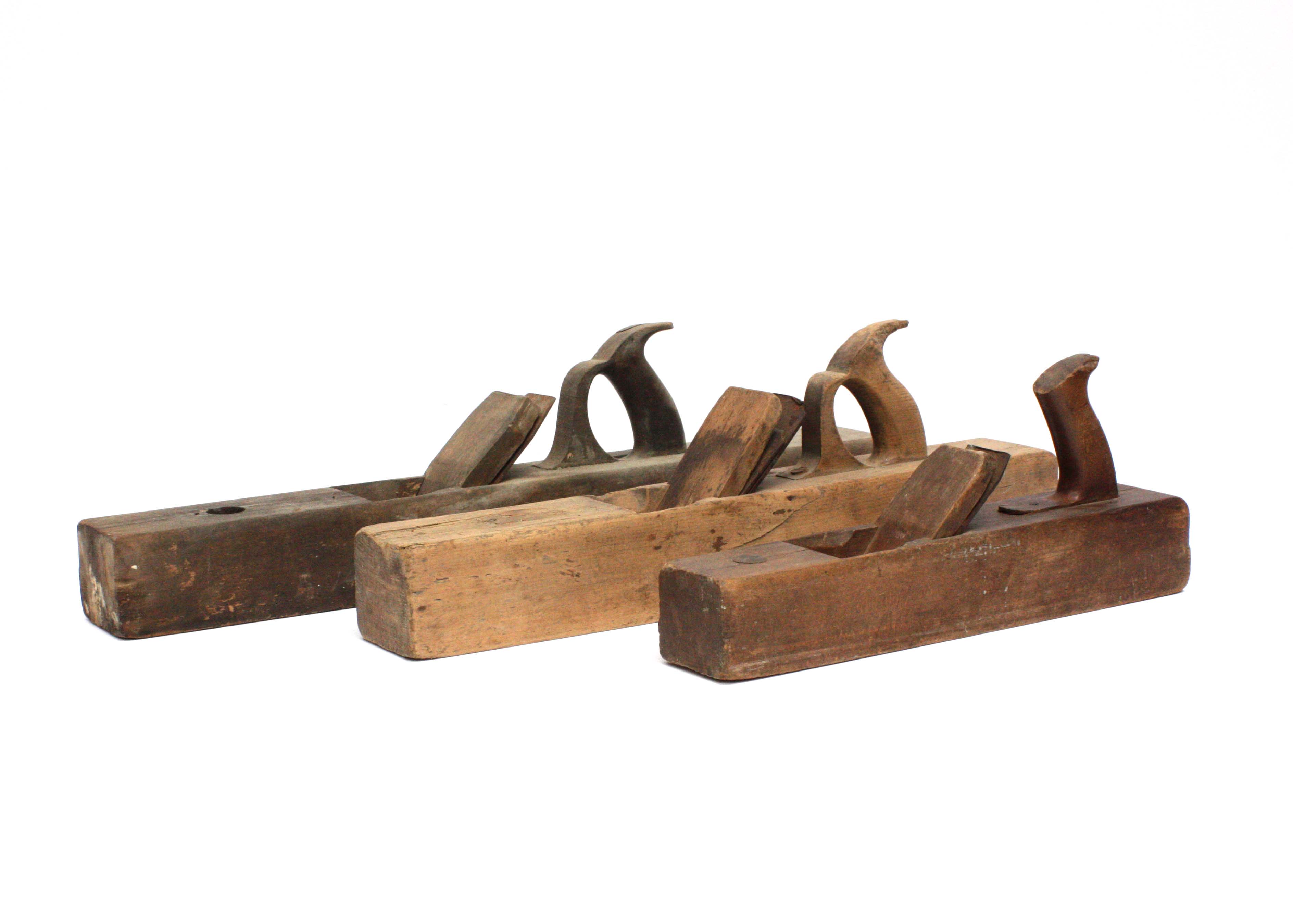 Trio of Vintage Wood Planers