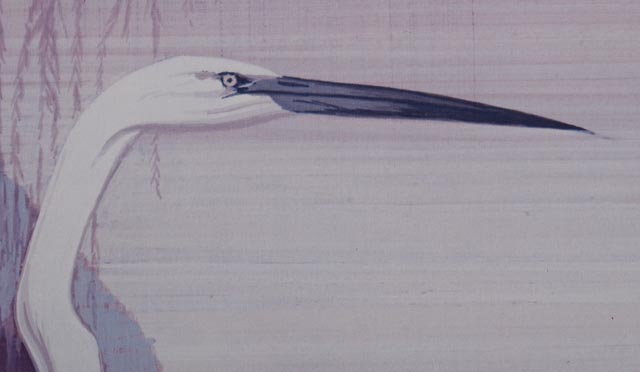 Offset Lithograph Print of Cranes by Hero Nim