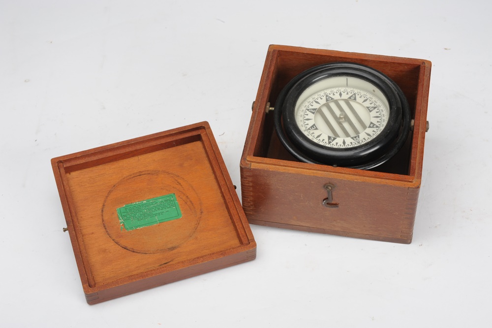 Vintage Wilcox, Crittenden, & Co. Boxed Gimbal Compass