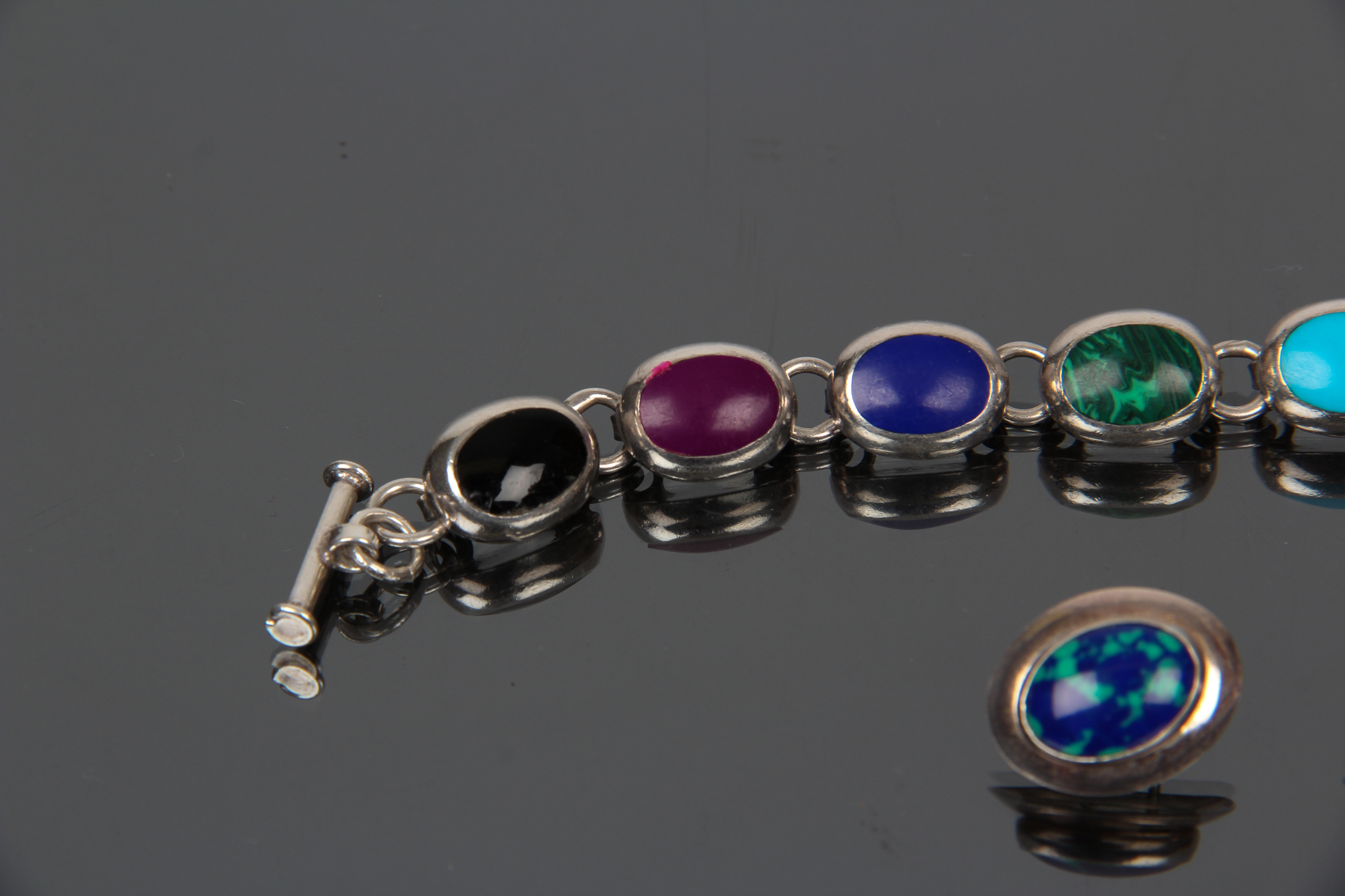 Sterling Silver Bracelet and Earrings