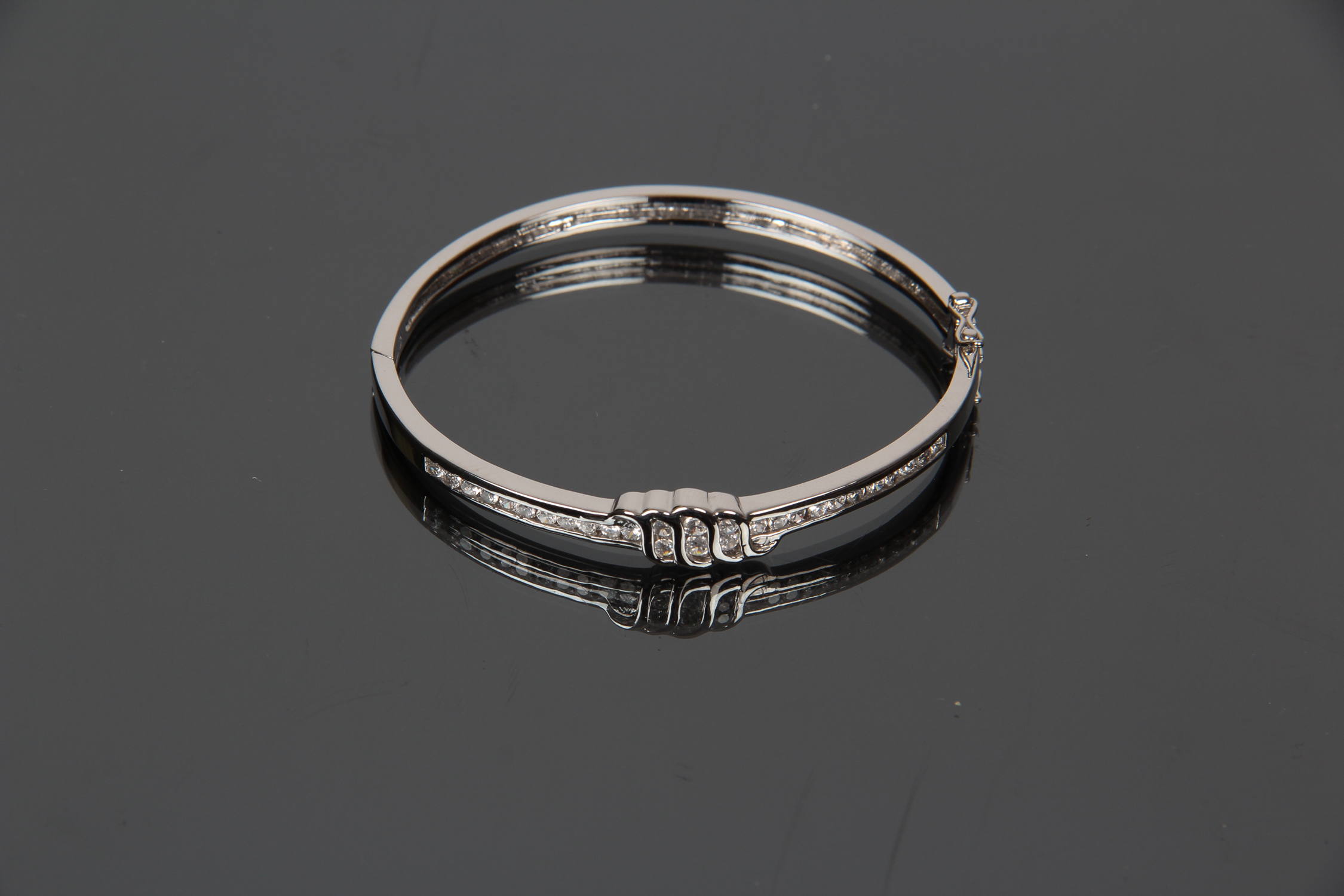 Sterling Silver Hinged Bracelet