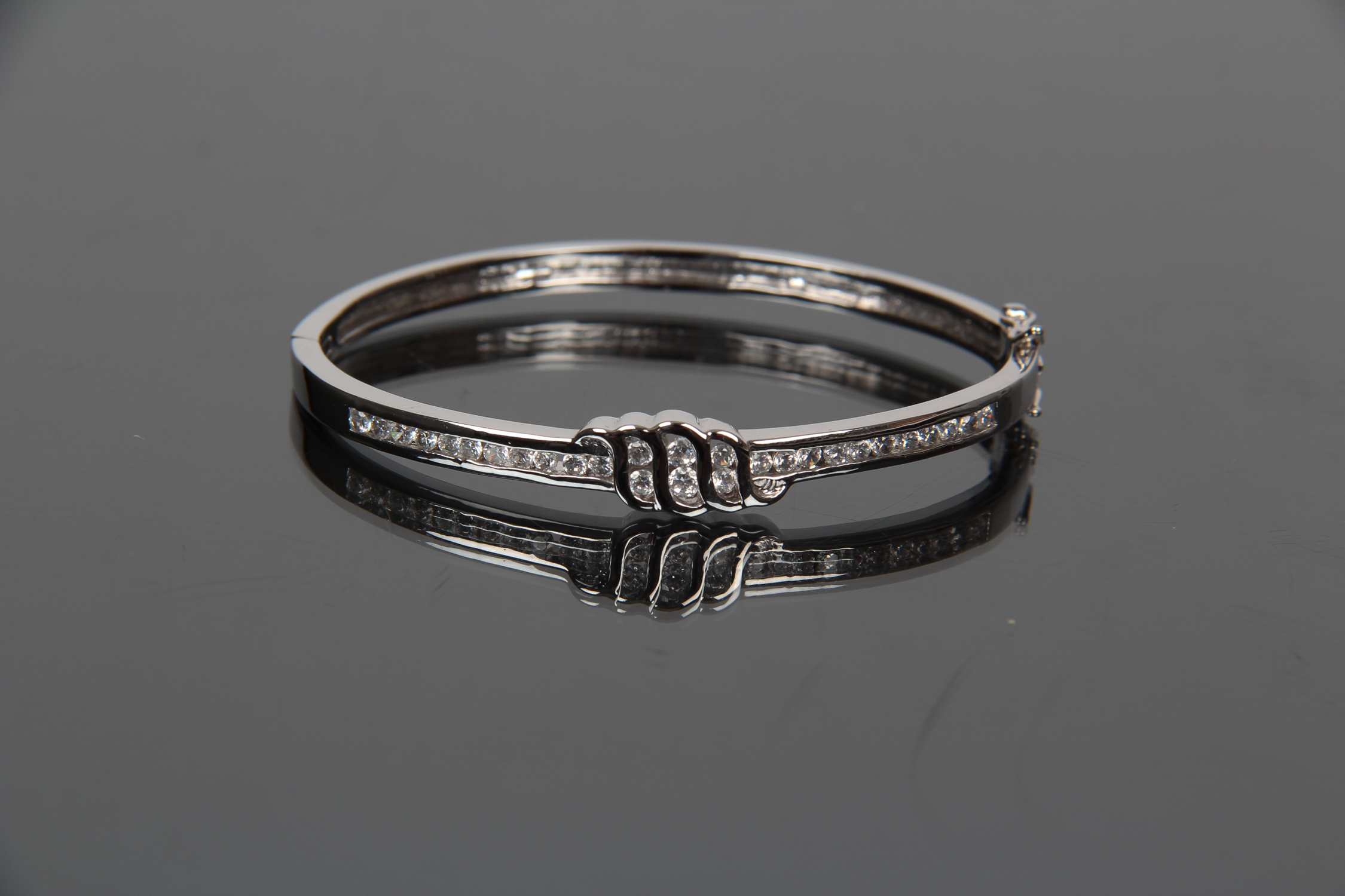 Sterling Silver Hinged Bracelet