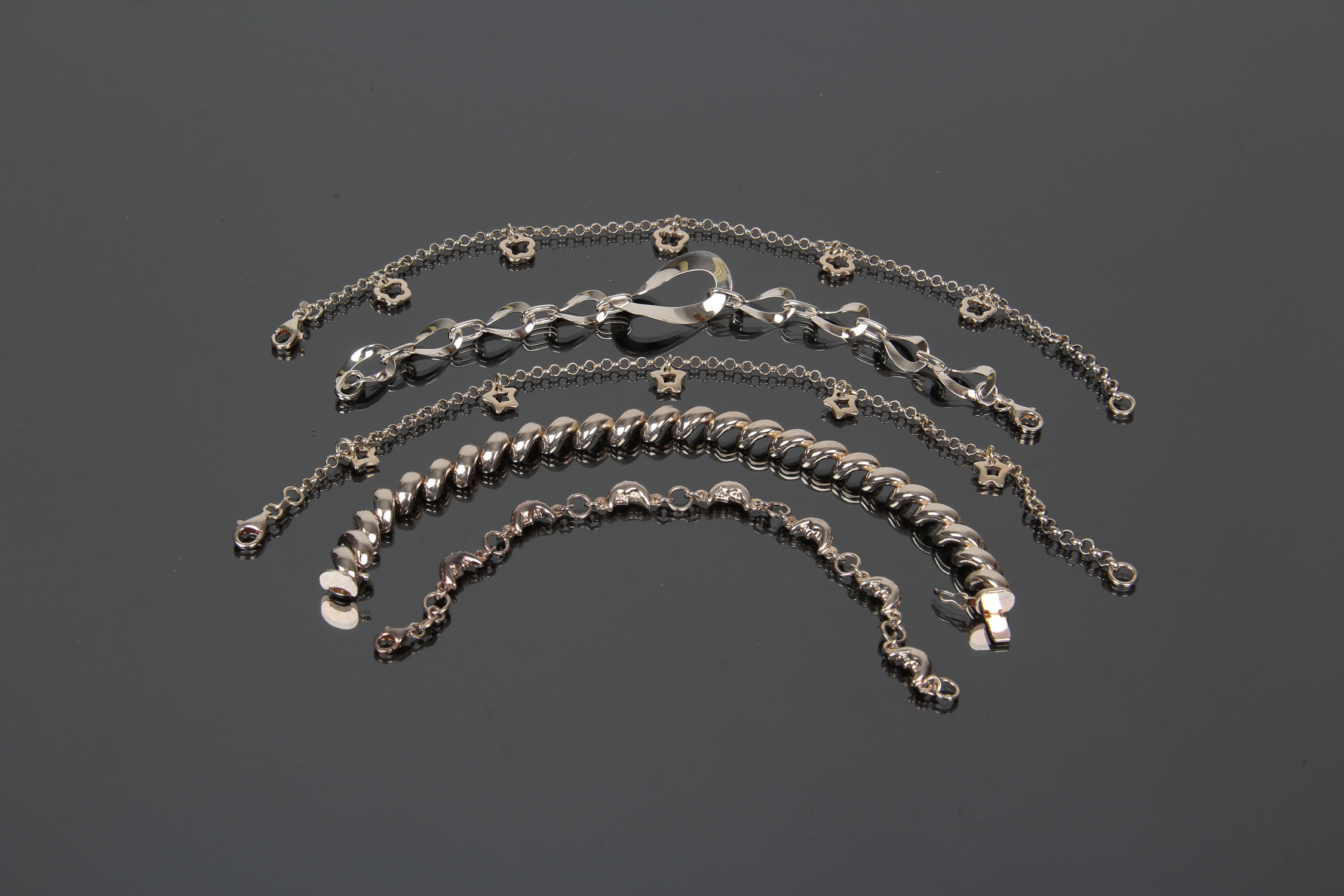 Collection of Sterling Silver Bracelets