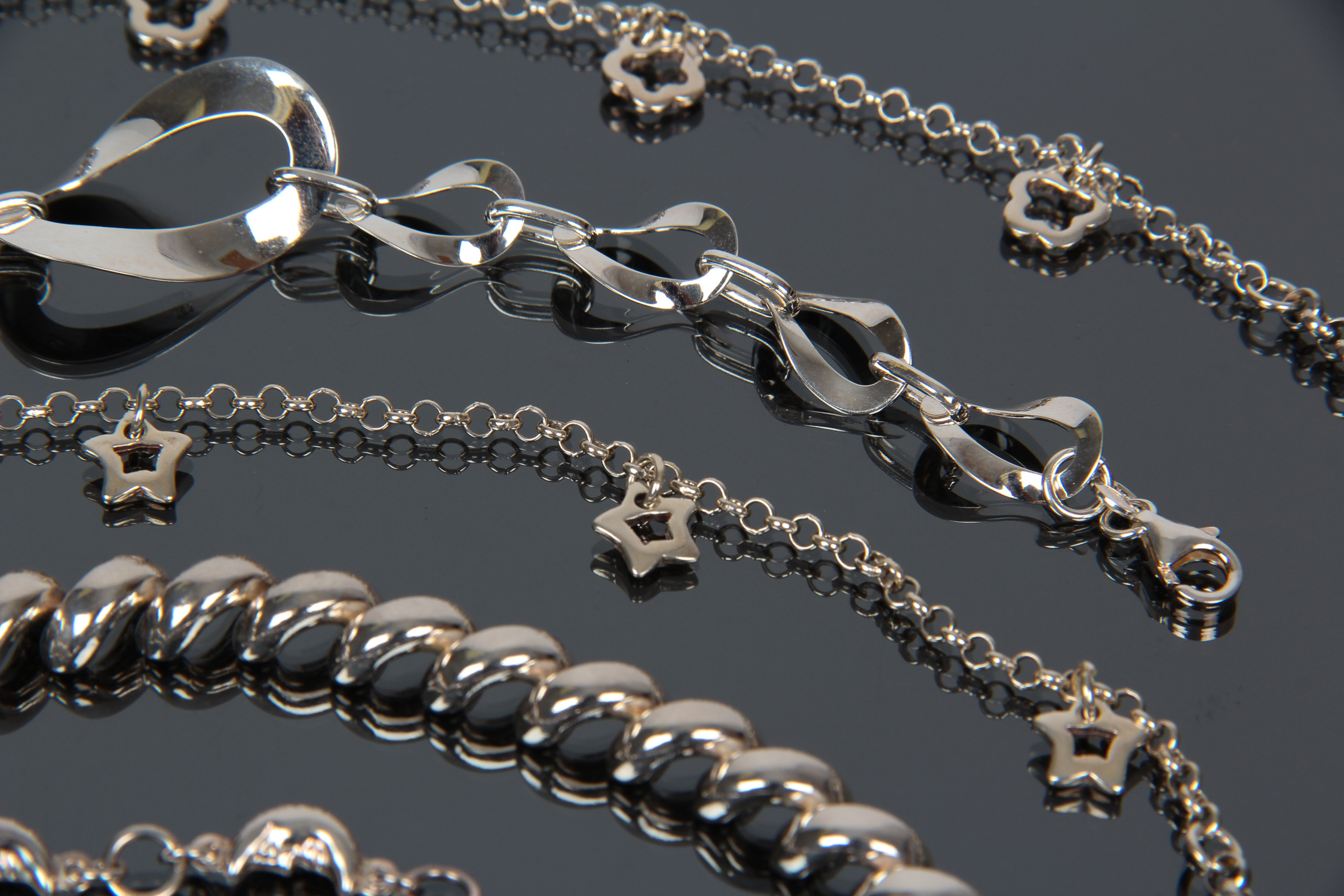 Collection of Sterling Silver Bracelets