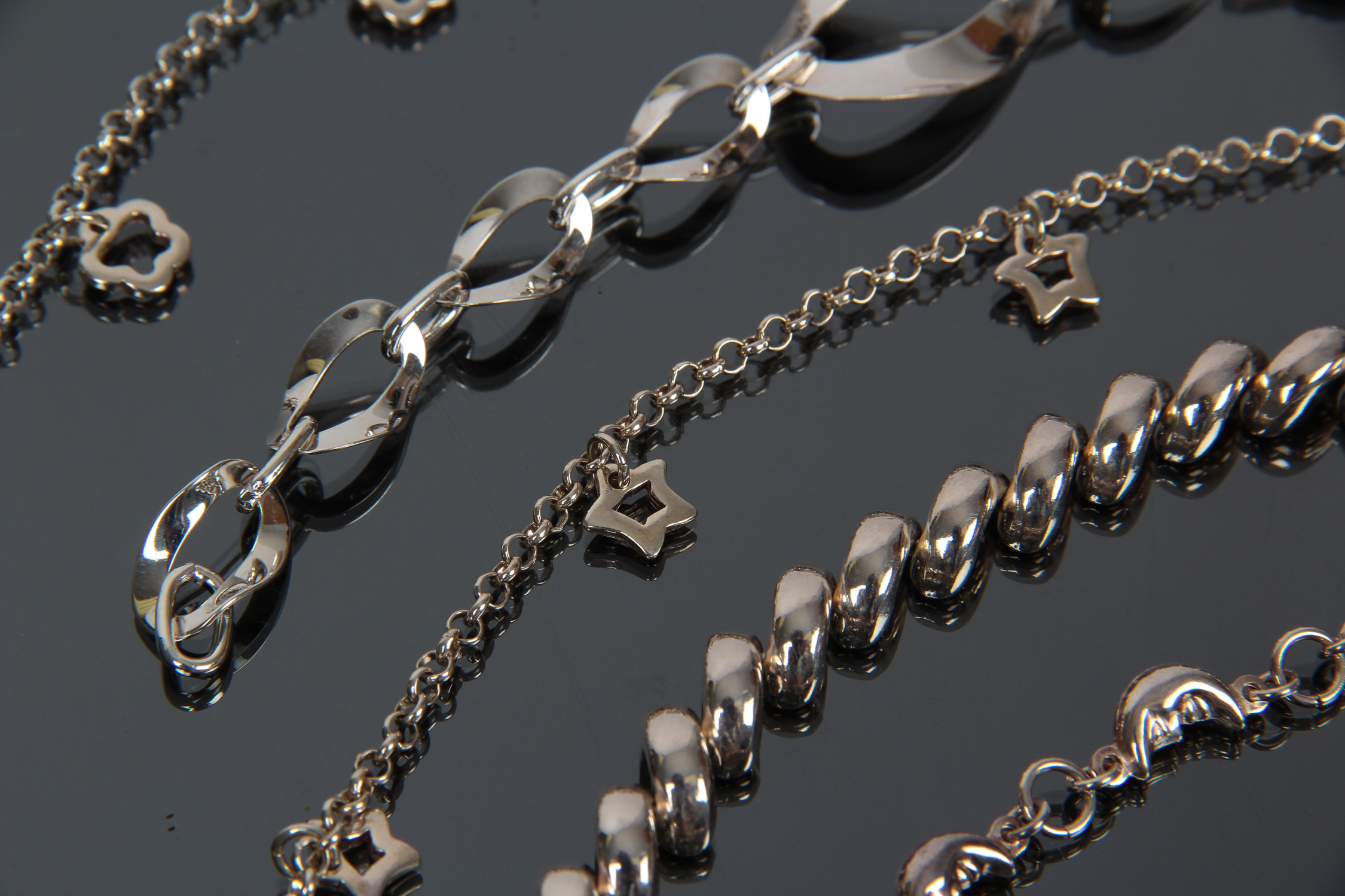 Collection of Sterling Silver Bracelets