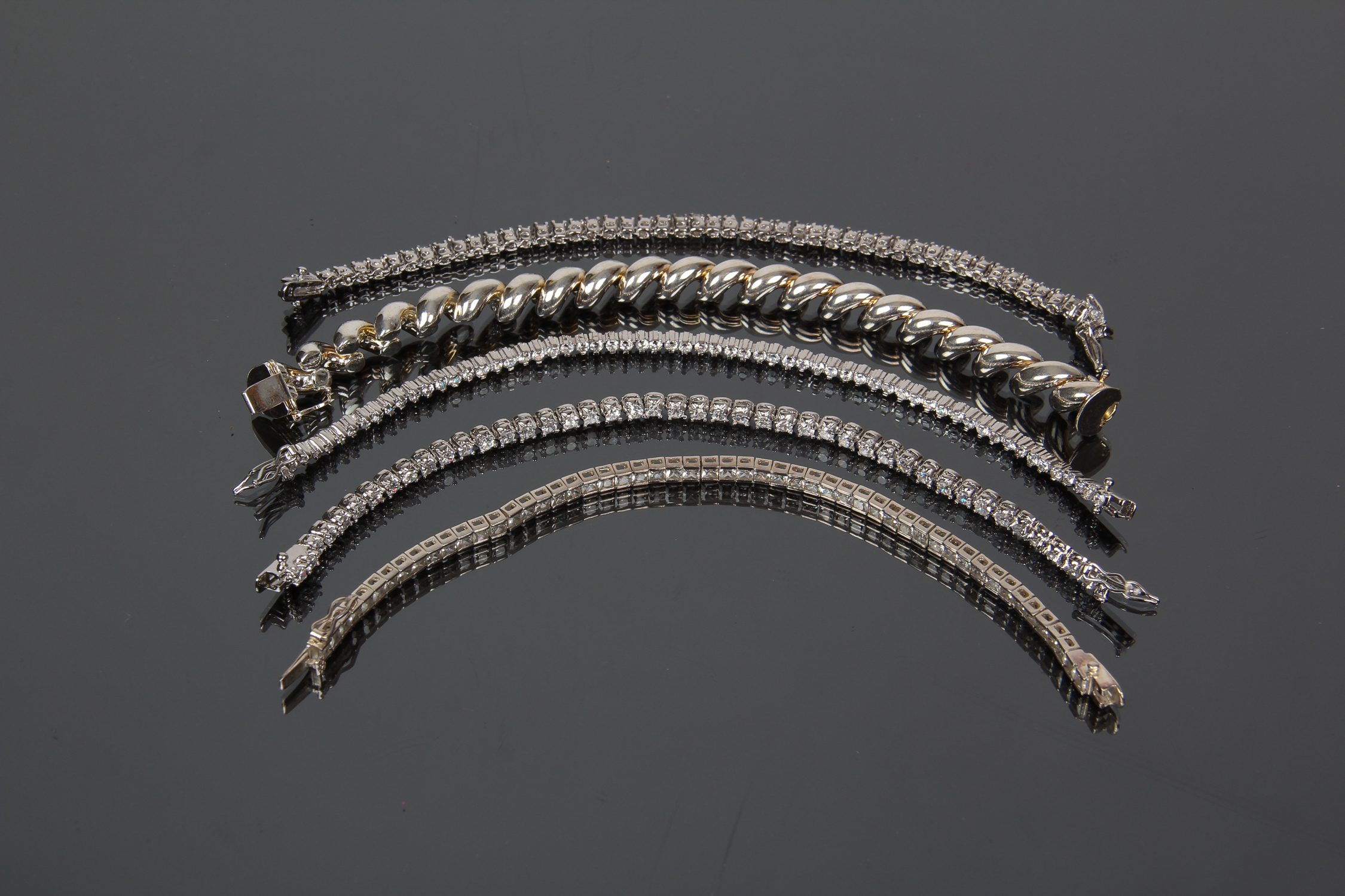 Assortment of Sterling Silver Bracelets