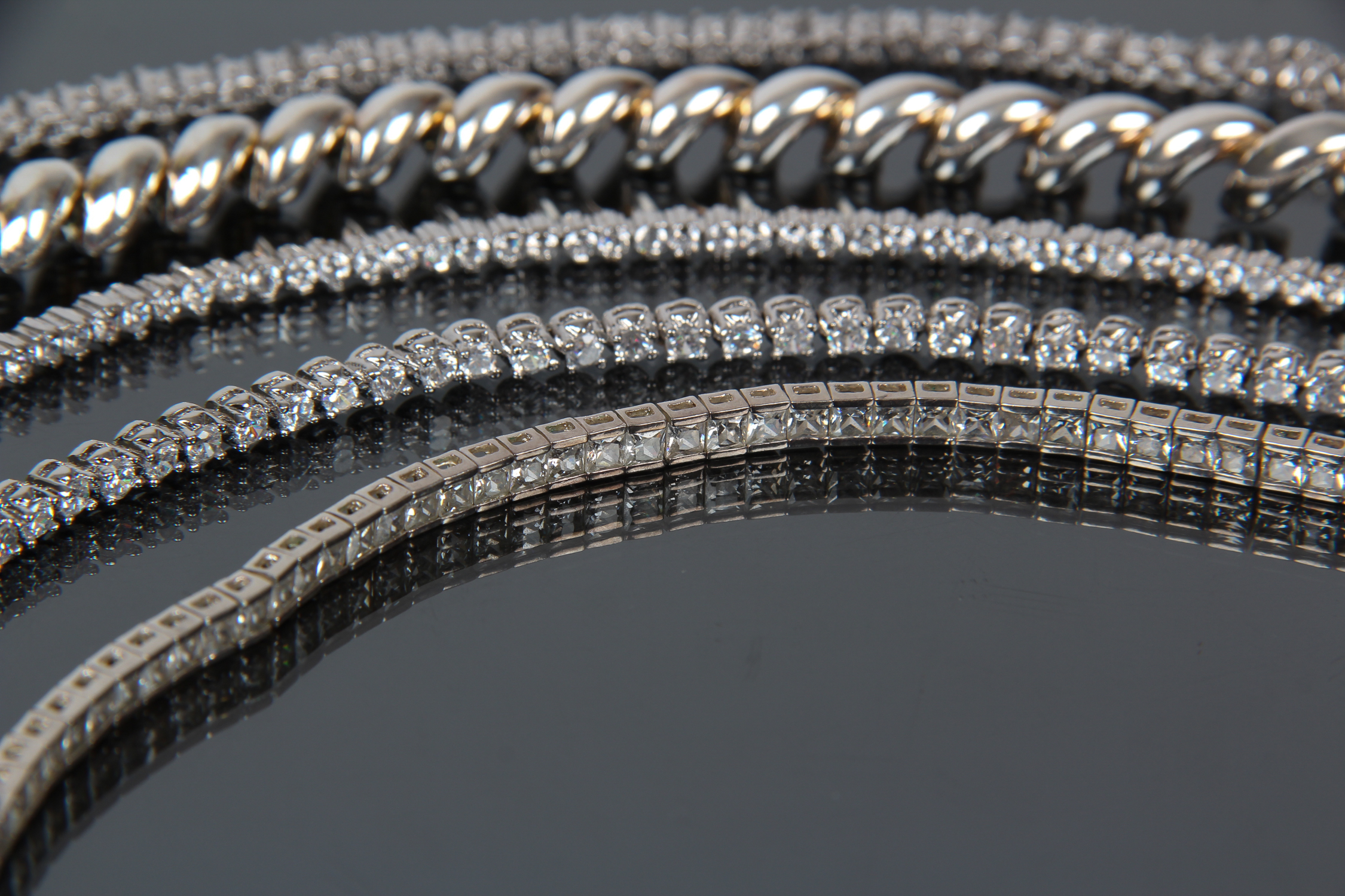 Assortment of Sterling Silver Bracelets