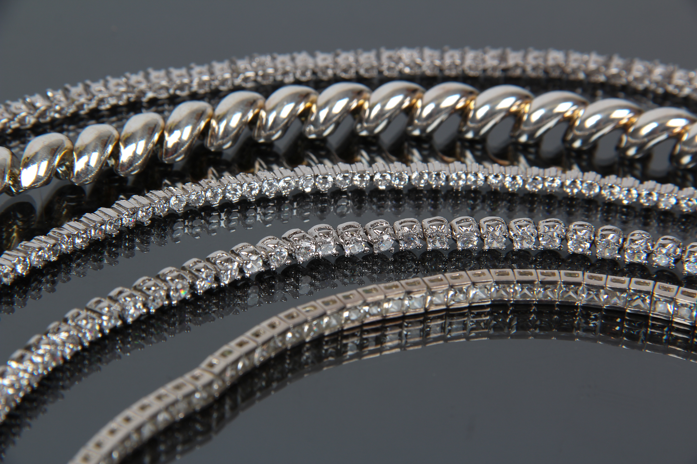 Assortment of Sterling Silver Bracelets