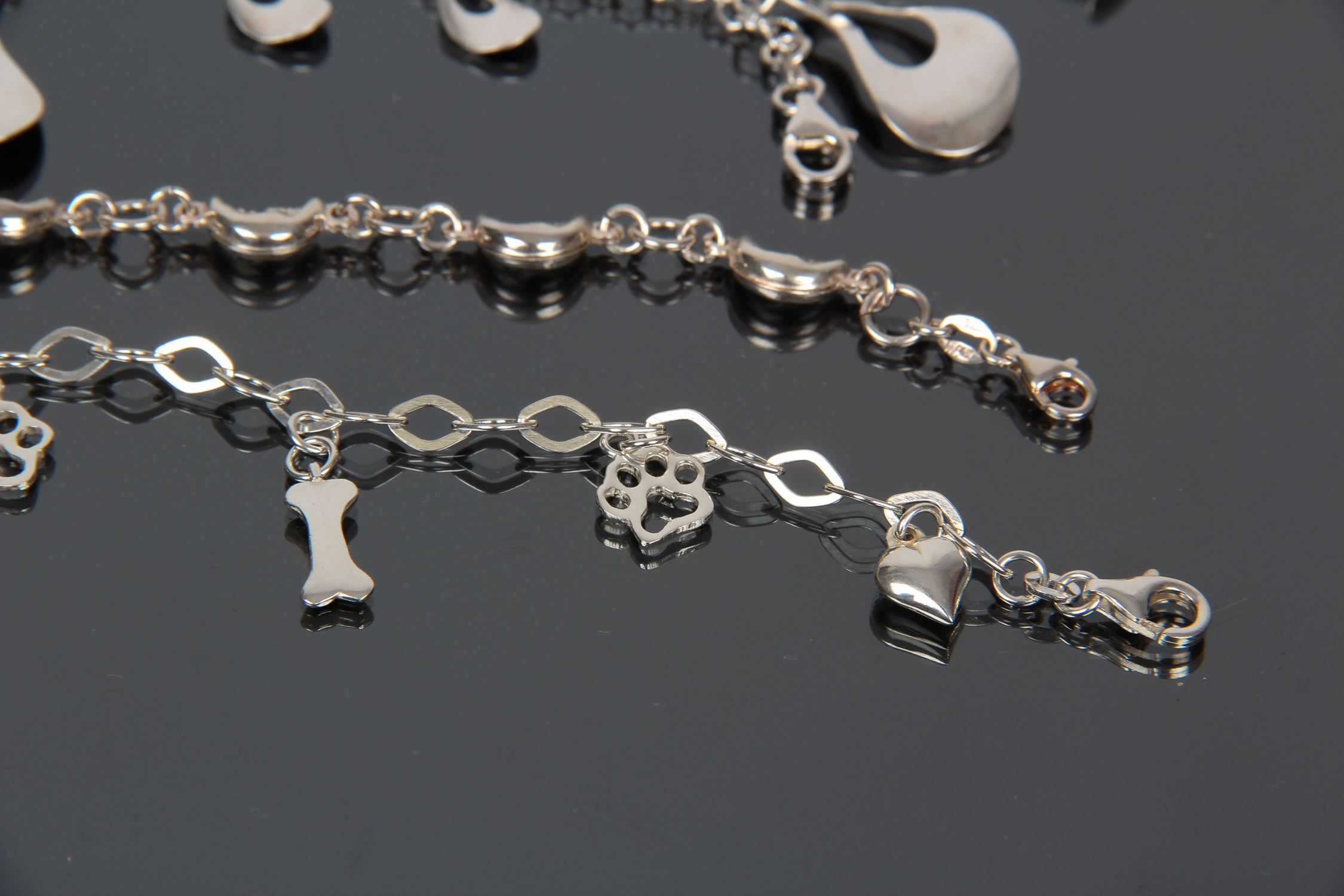 Assortment of Sterling Silver Bracelets