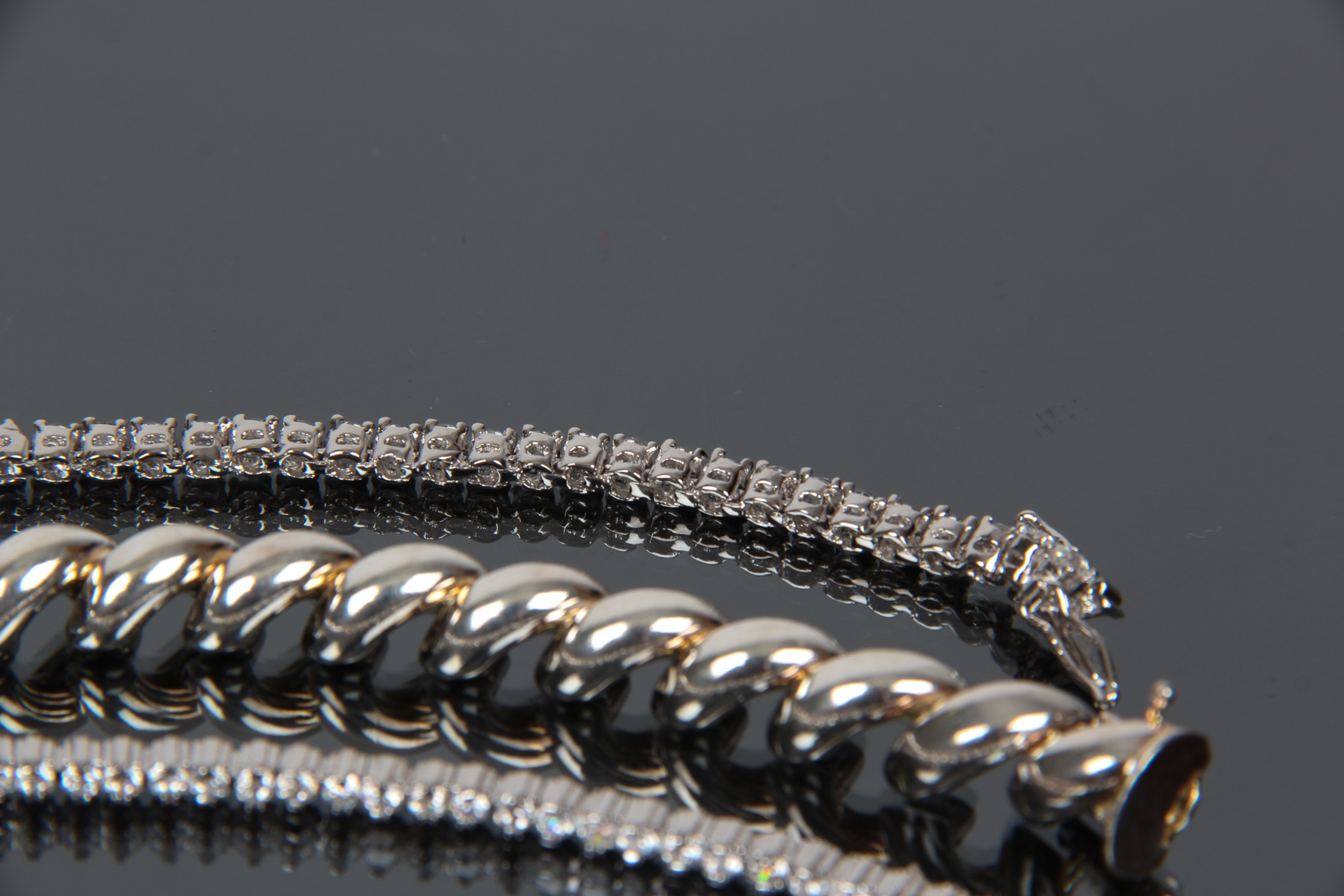 Assortment of Sterling Silver Bracelets