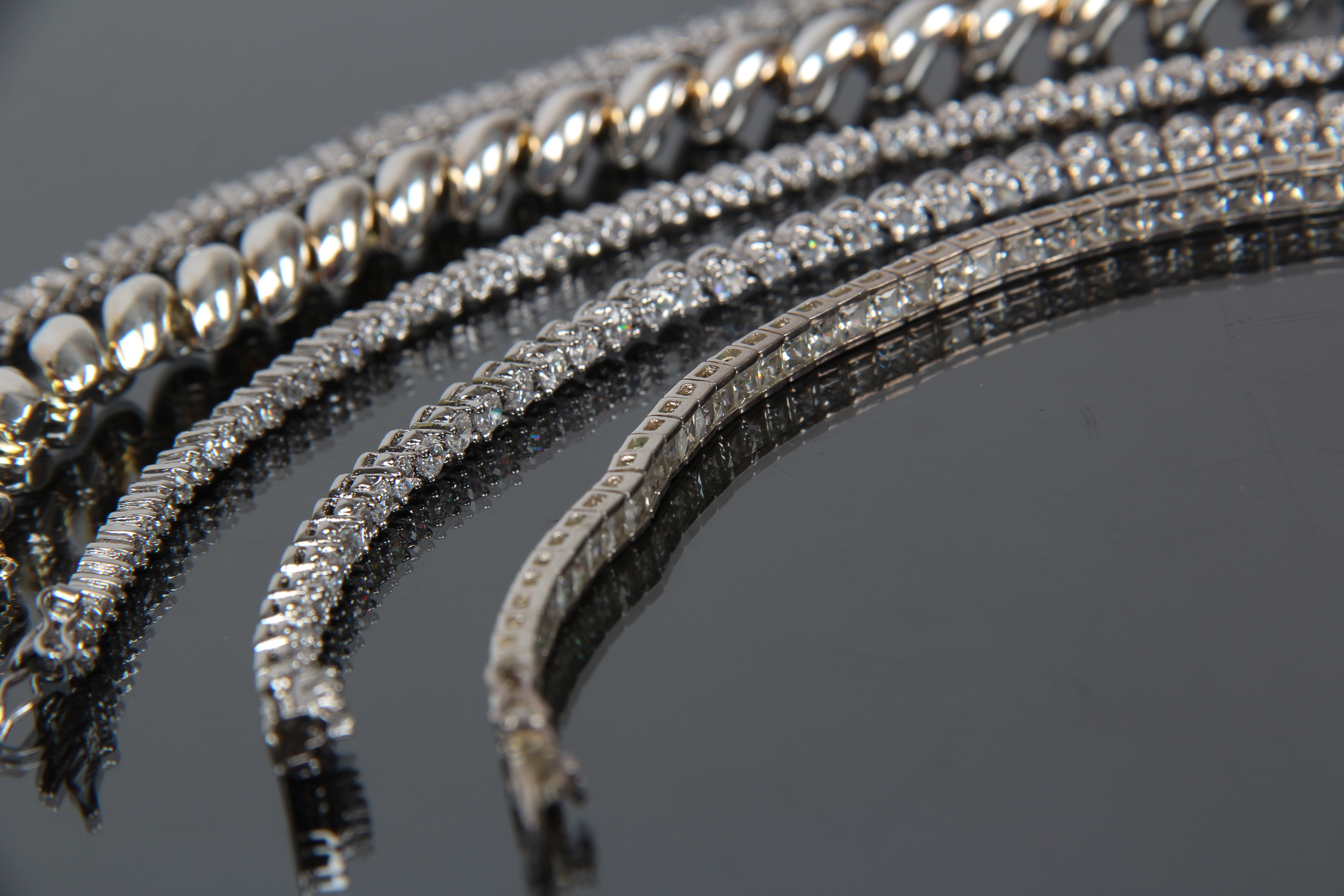 Assortment of Sterling Silver Bracelets