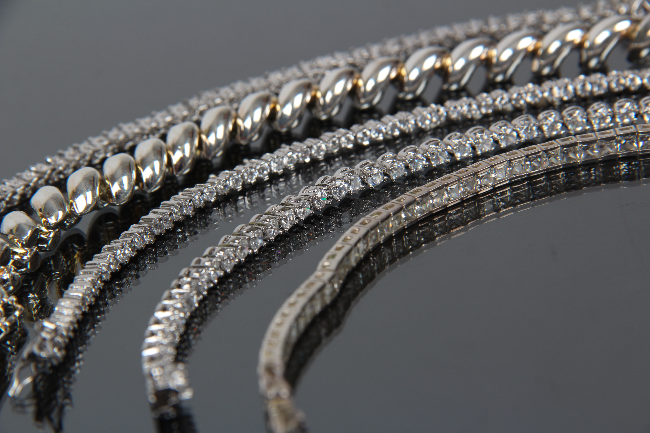 Assortment of Sterling Silver Bracelets