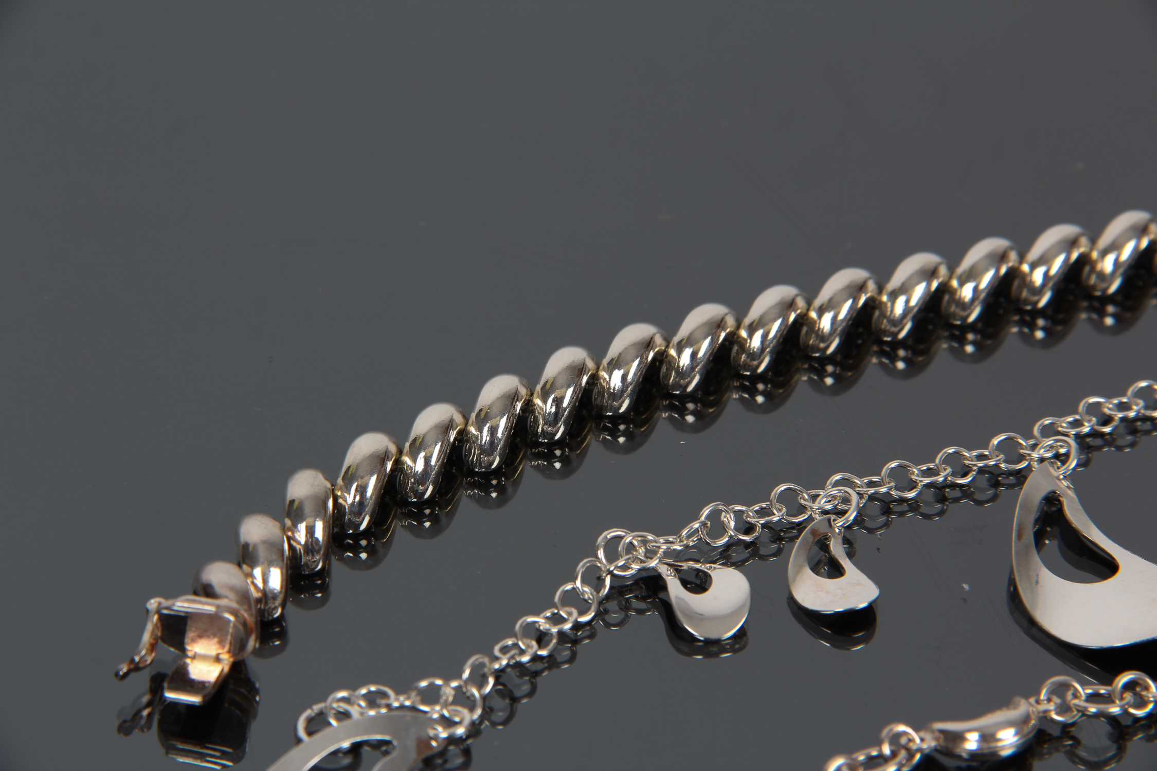 Assortment of Sterling Silver Bracelets