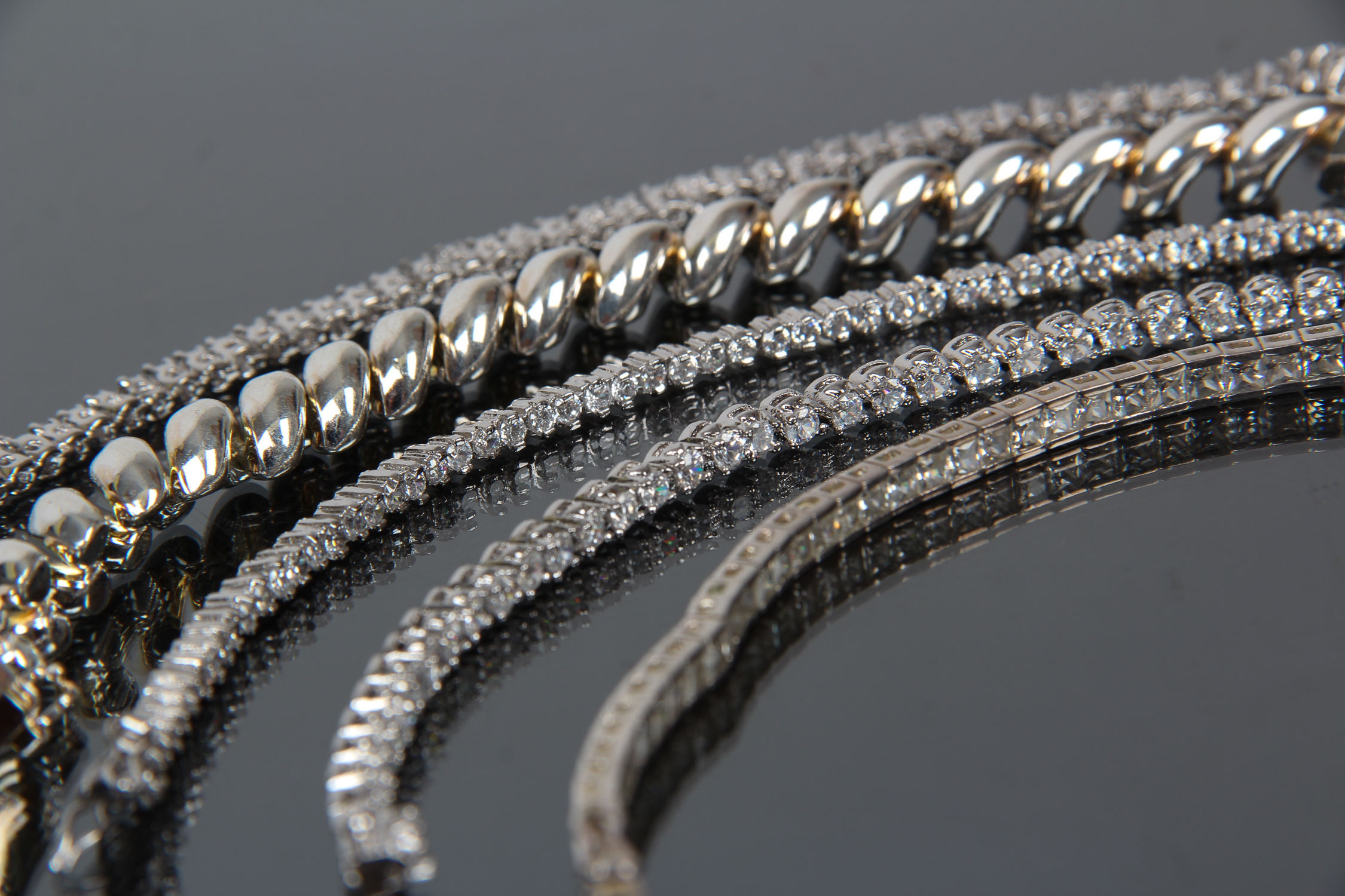 Assortment of Sterling Silver Bracelets