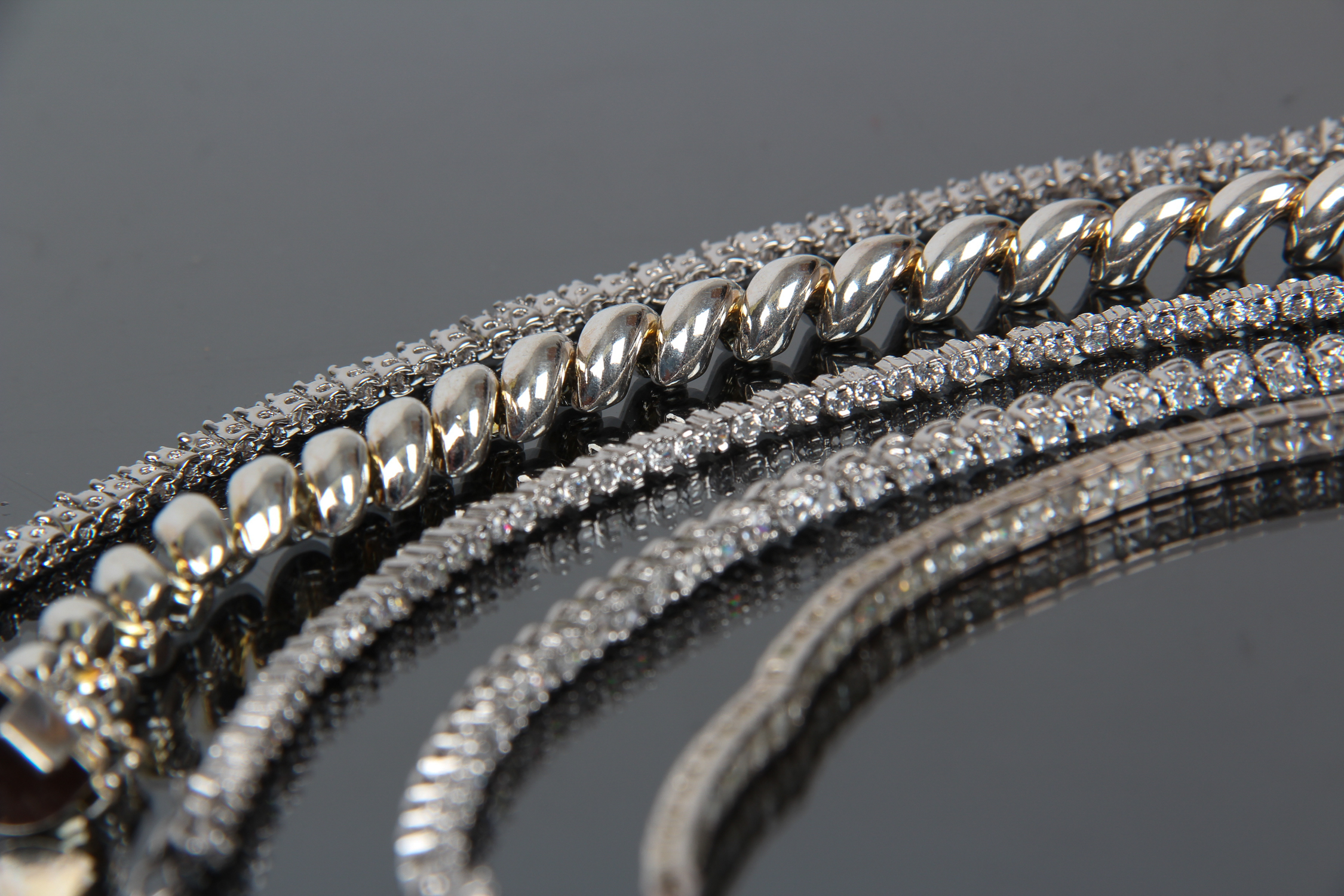 Assortment of Sterling Silver Bracelets