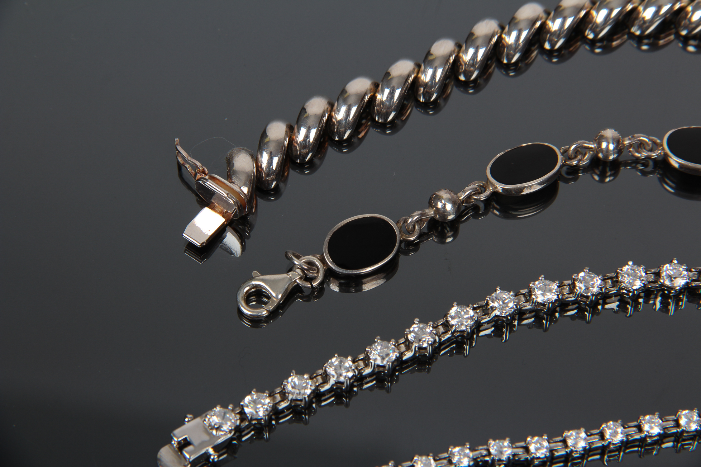 Collection of Sterling Silver Bracelets