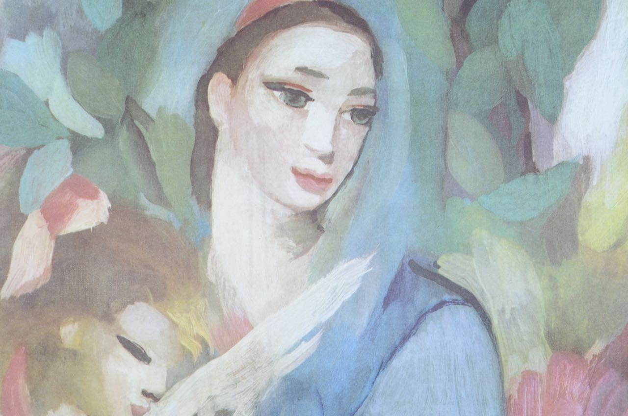 Framed Marie Laurencin "Mother and Child" Offset Lithograph