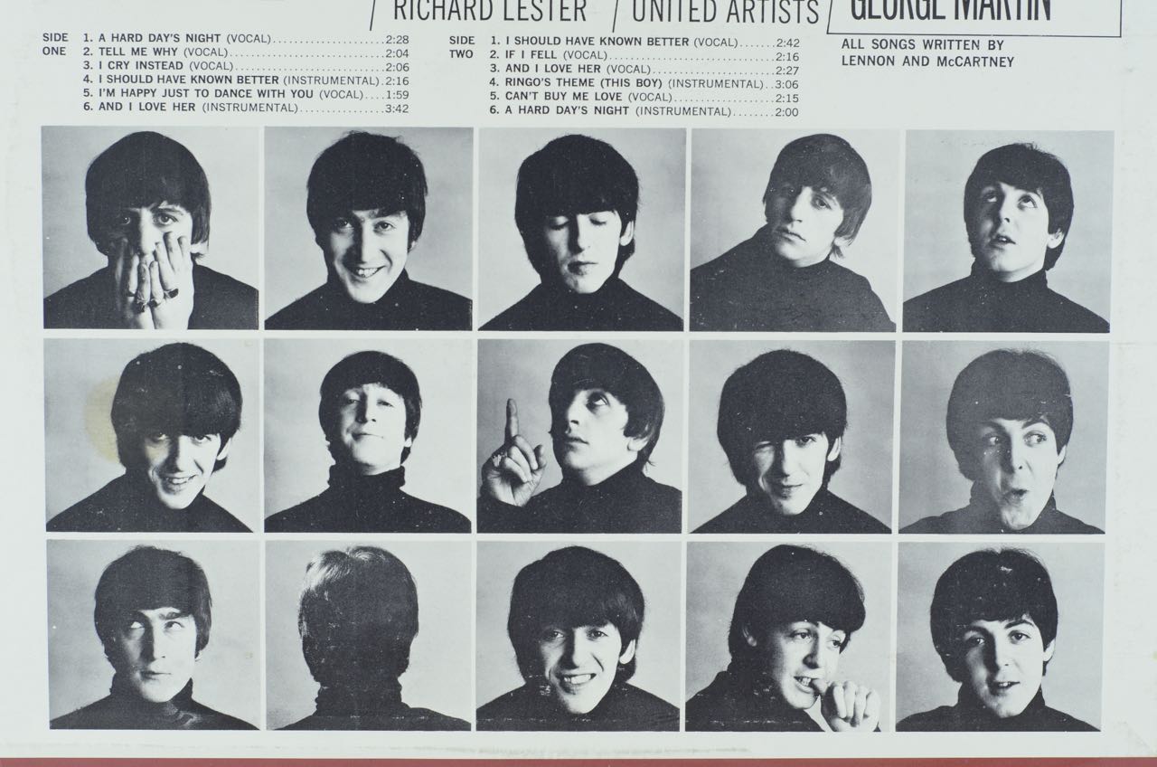 Original Beatles LP "A Hard Day's Night" Soundtrack
