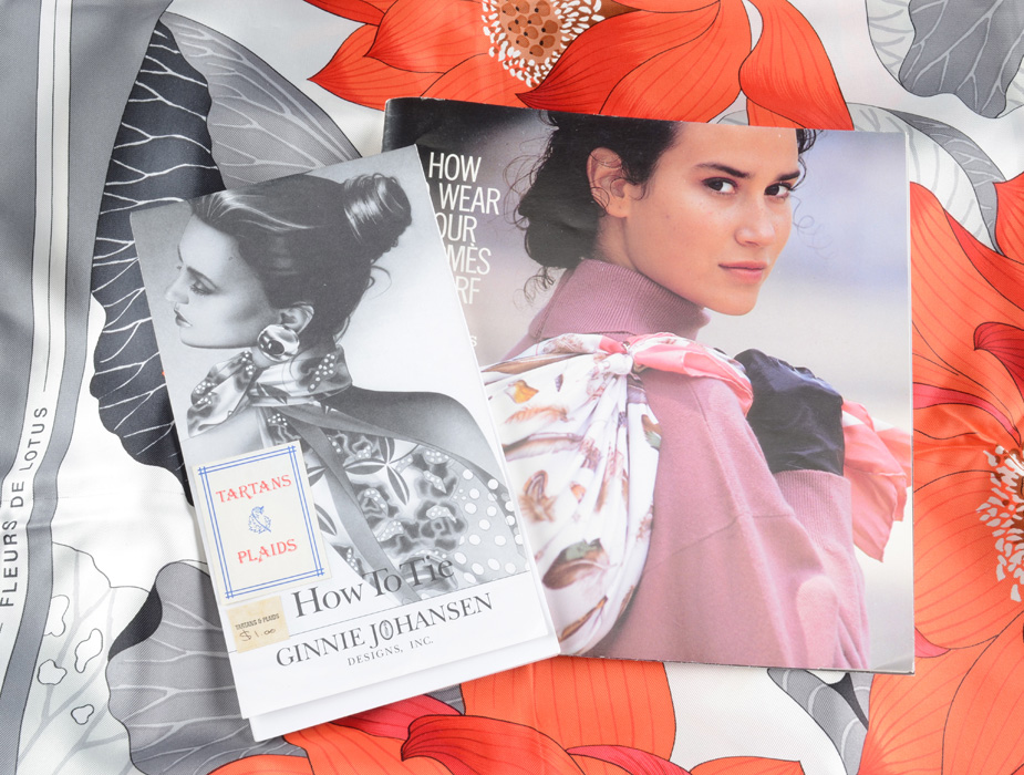 Hermes of Paris "Fleurs de Lotus" 100% Silk Soile Scarf