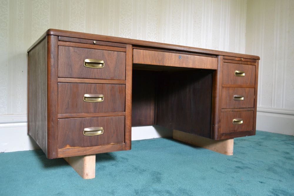 Vintage Jasper Desk Co. Tanker Desk