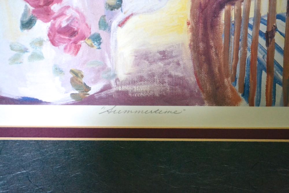 "Summertime" Lithograph Print by B. LeBey