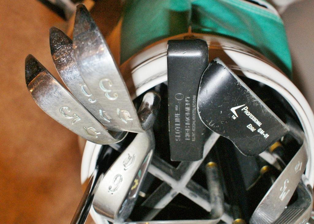 Ladies Vintage Golf Clubs and Golf Shoes