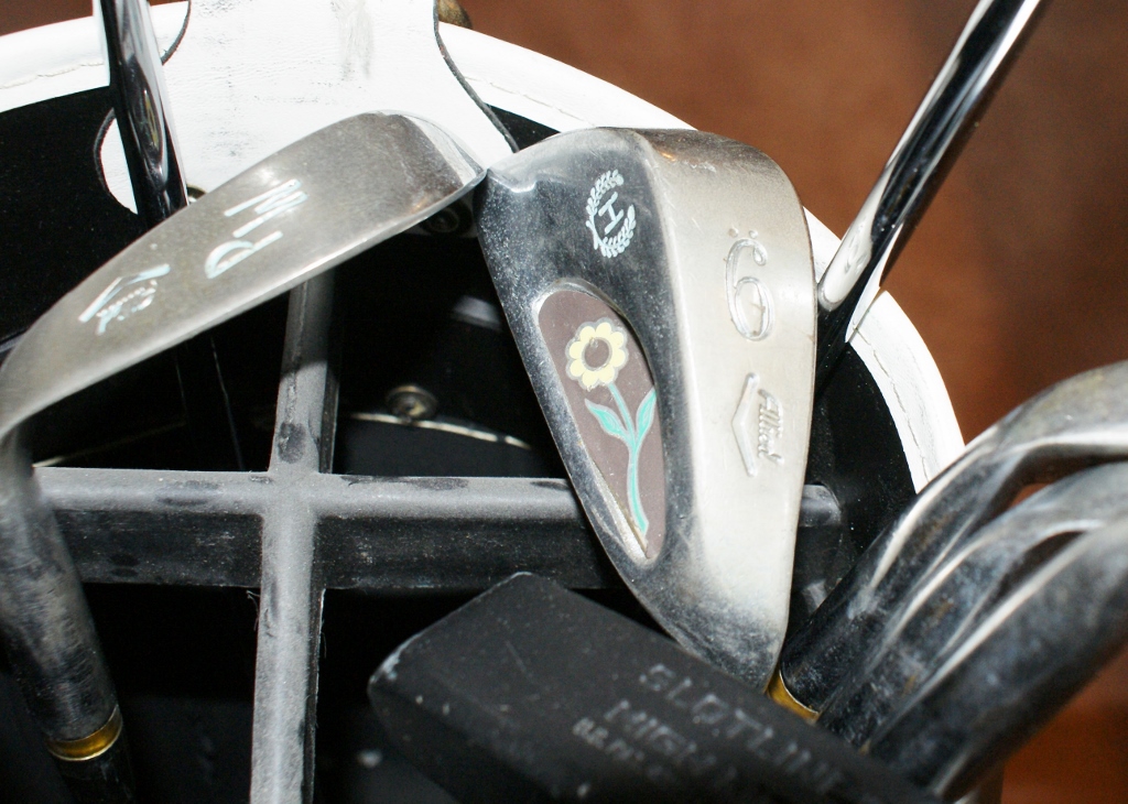 Ladies Vintage Golf Clubs and Golf Shoes