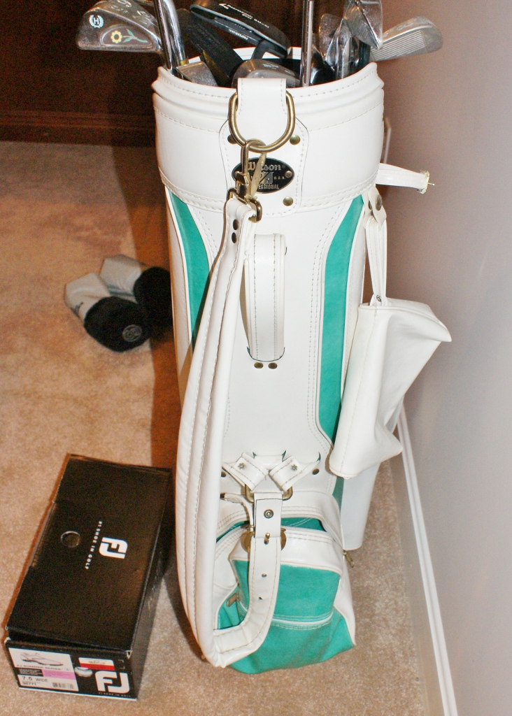 Ladies Vintage Golf Clubs and Golf Shoes