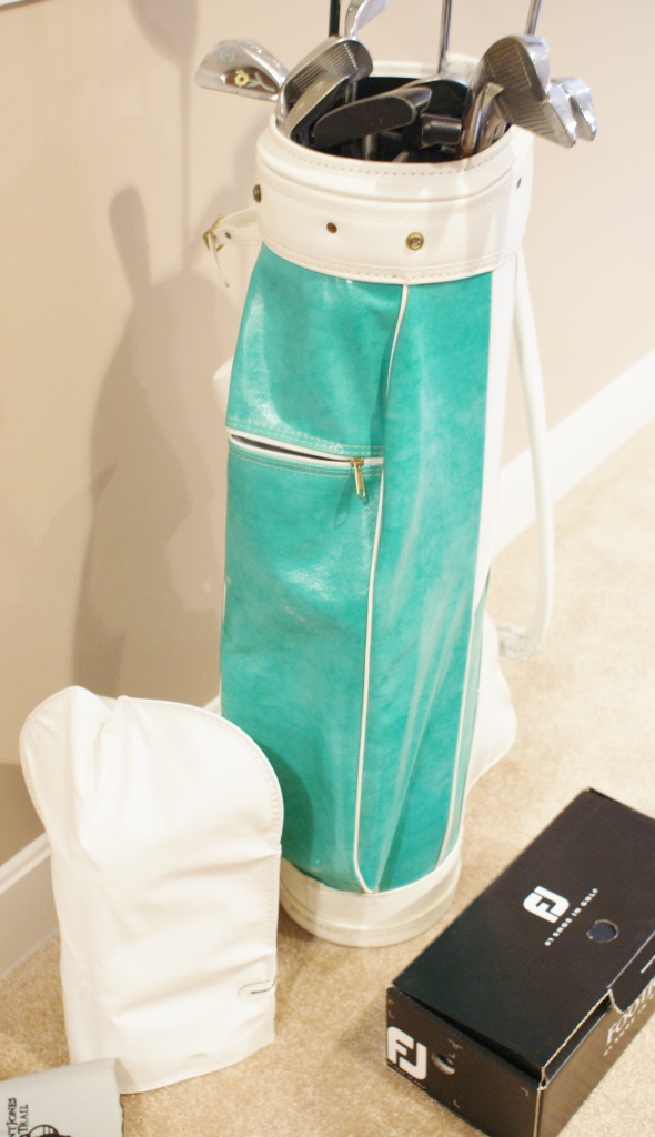 Ladies Vintage Golf Clubs and Golf Shoes