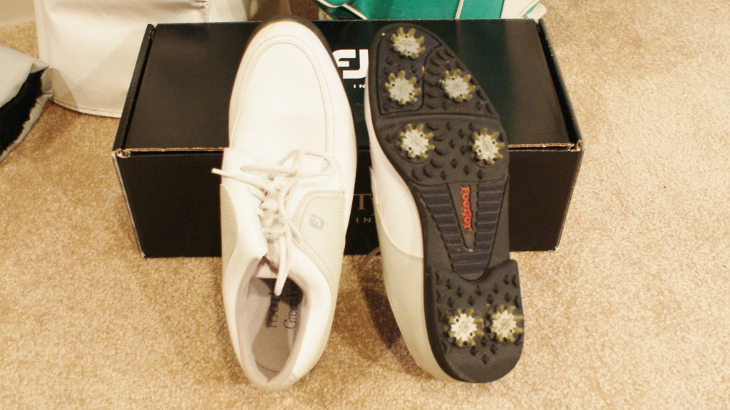 Ladies Vintage Golf Clubs and Golf Shoes