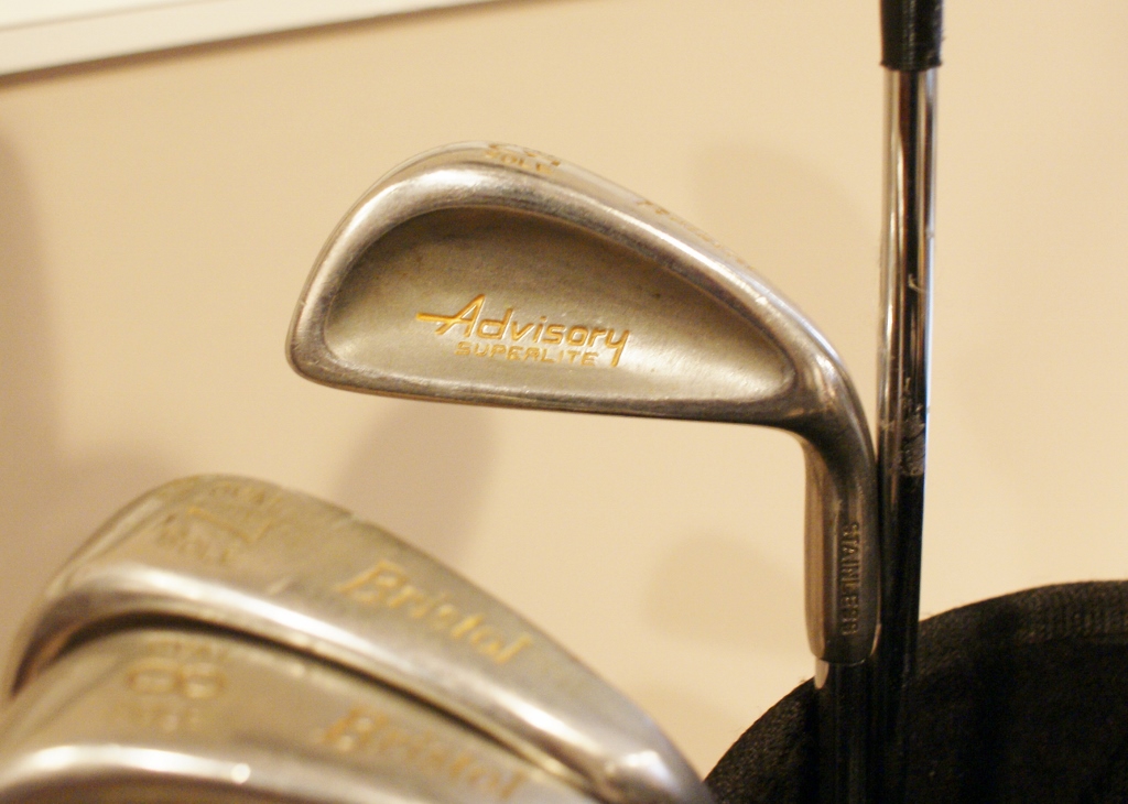 Coors Light Golf Bag With Clubs