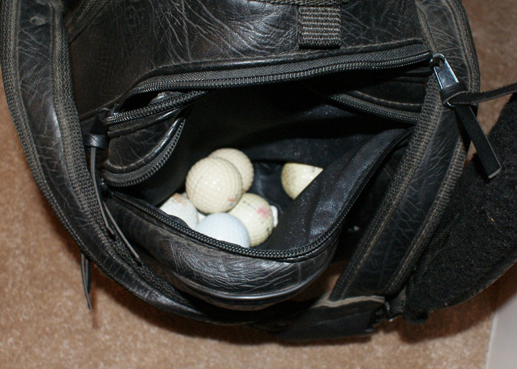 Coors Light Golf Bag With Clubs