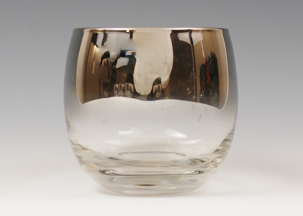 Set of Eight Silver Fade Rocks Glasses