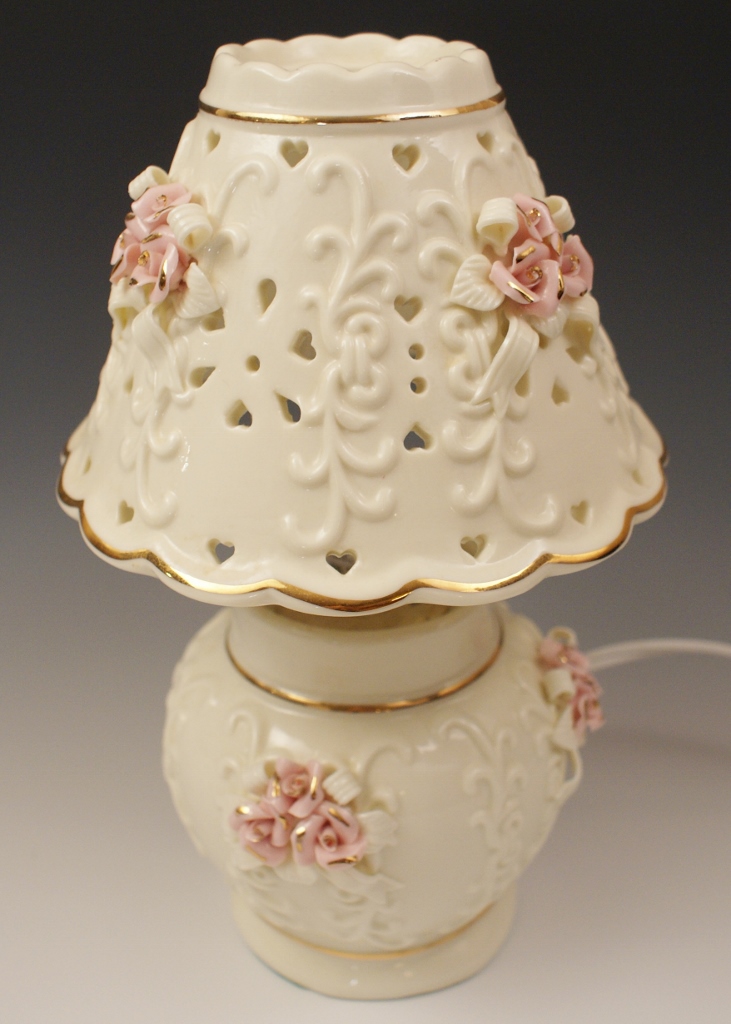 Rose Pattern Pottery Decor Grouping