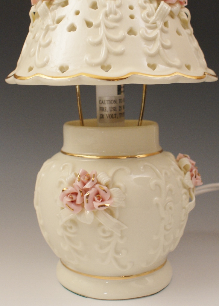 Rose Pattern Pottery Decor Grouping