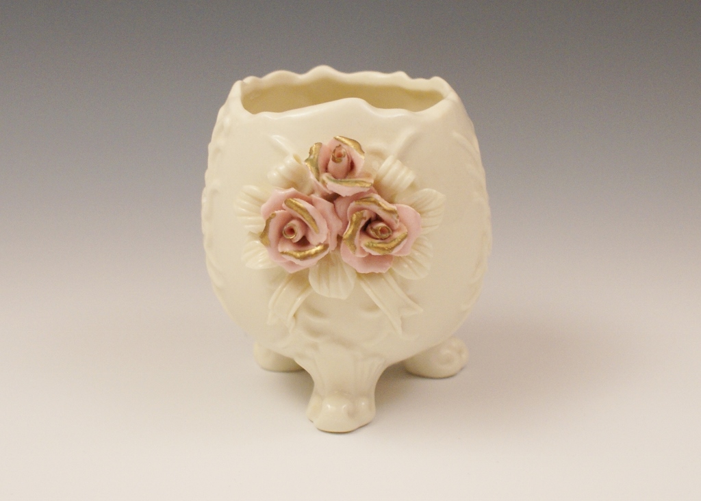 Rose Pattern Pottery Decor Grouping