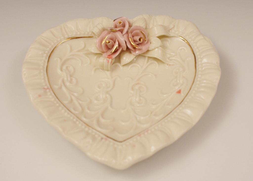 Rose Pattern Pottery Decor Grouping