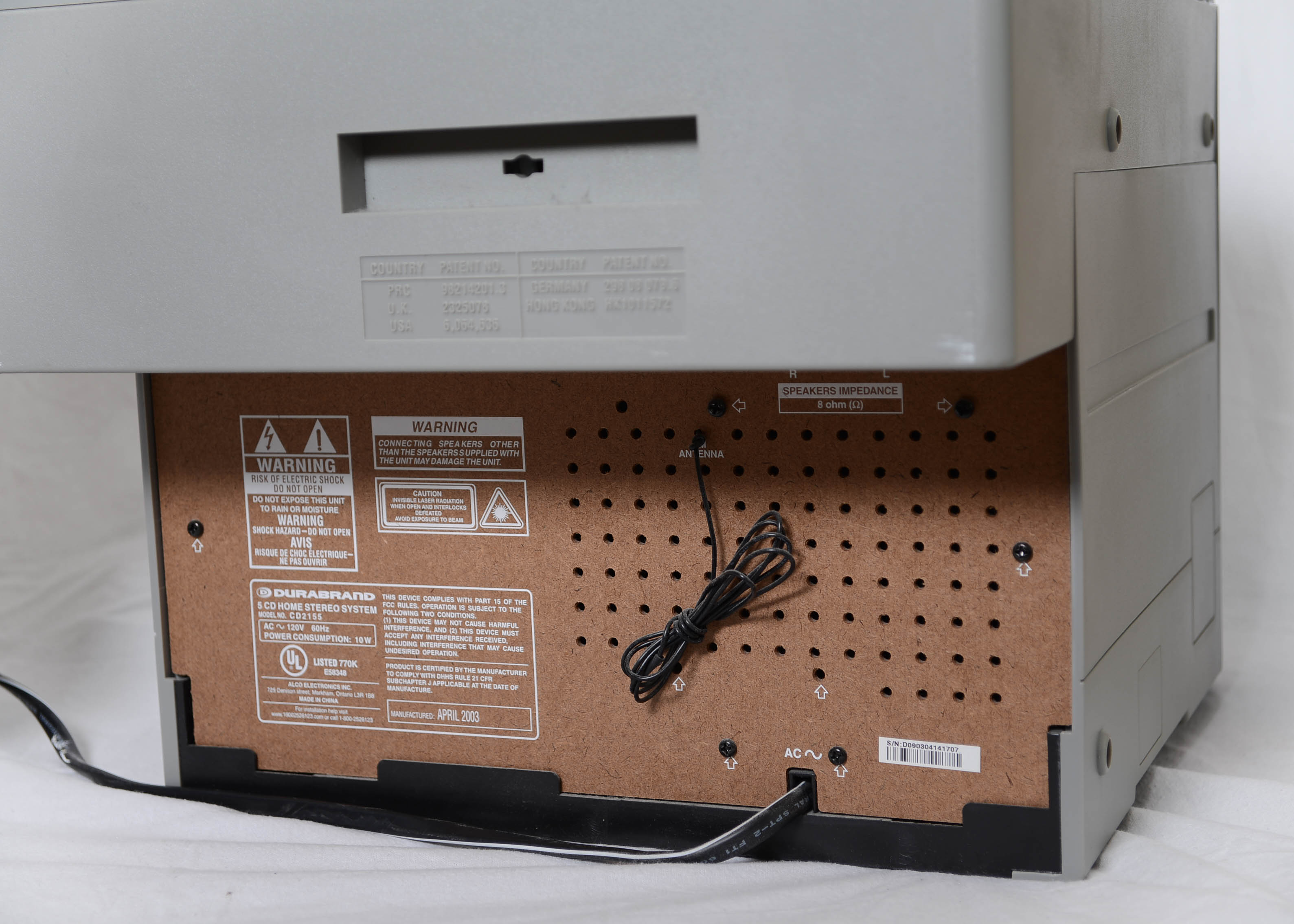 Durabrand Five CD Player with Speakers