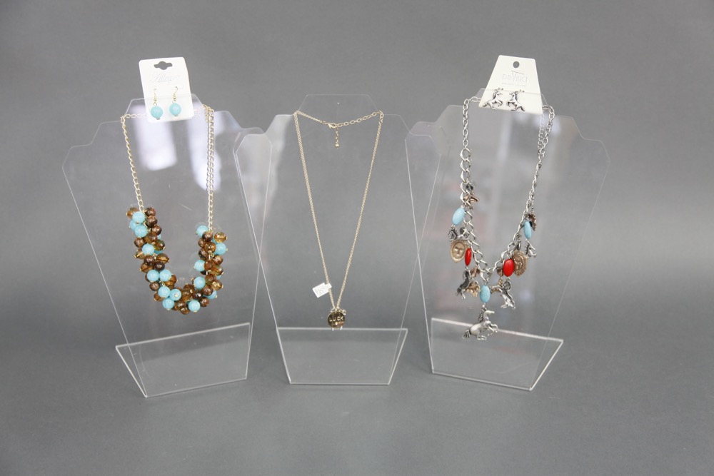 Jewelry Tower of Turquoise Hues